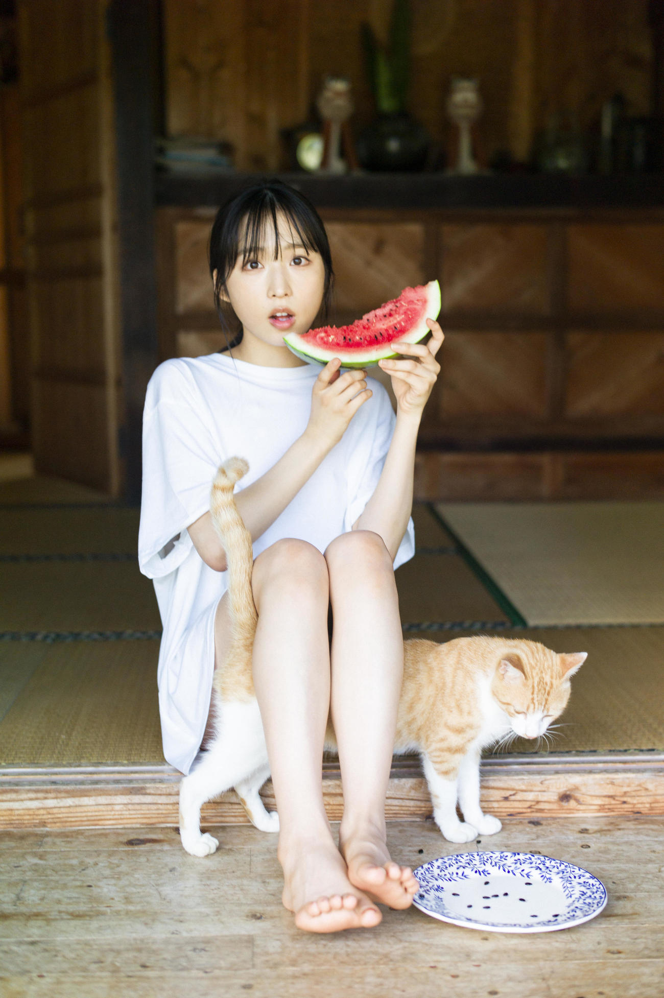 ファースト写真集発売が決まったAKB48小栗有以（撮影・細居幸次郎）