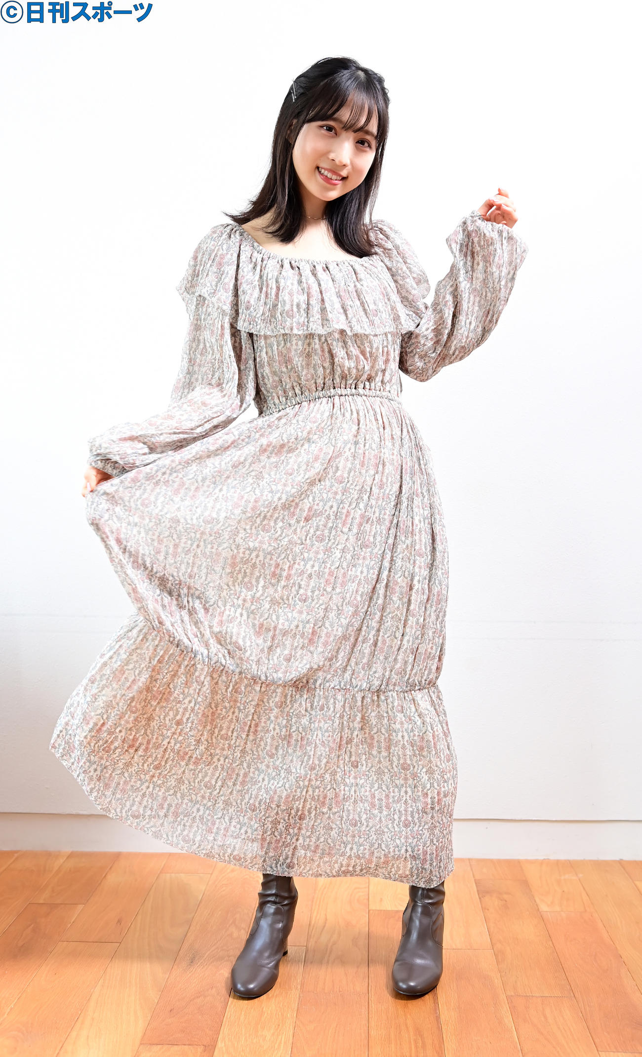 ファースト写真集の発売が決まったAKB48小栗有以（撮影・小沢裕）