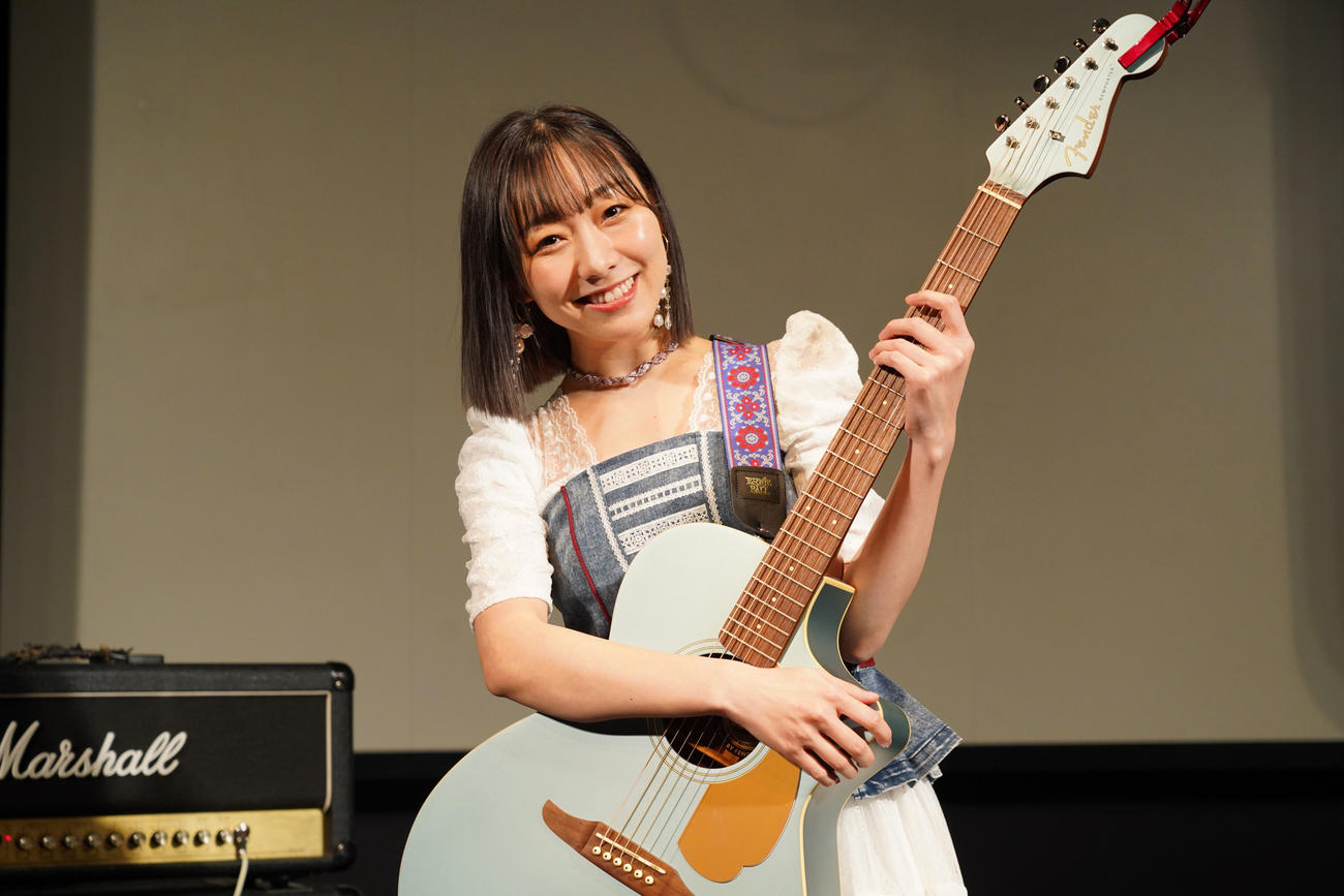 初のソロライブをギターの弾き語りで行ったSKE48須田亜香里(C)2021 Zest, Inc.