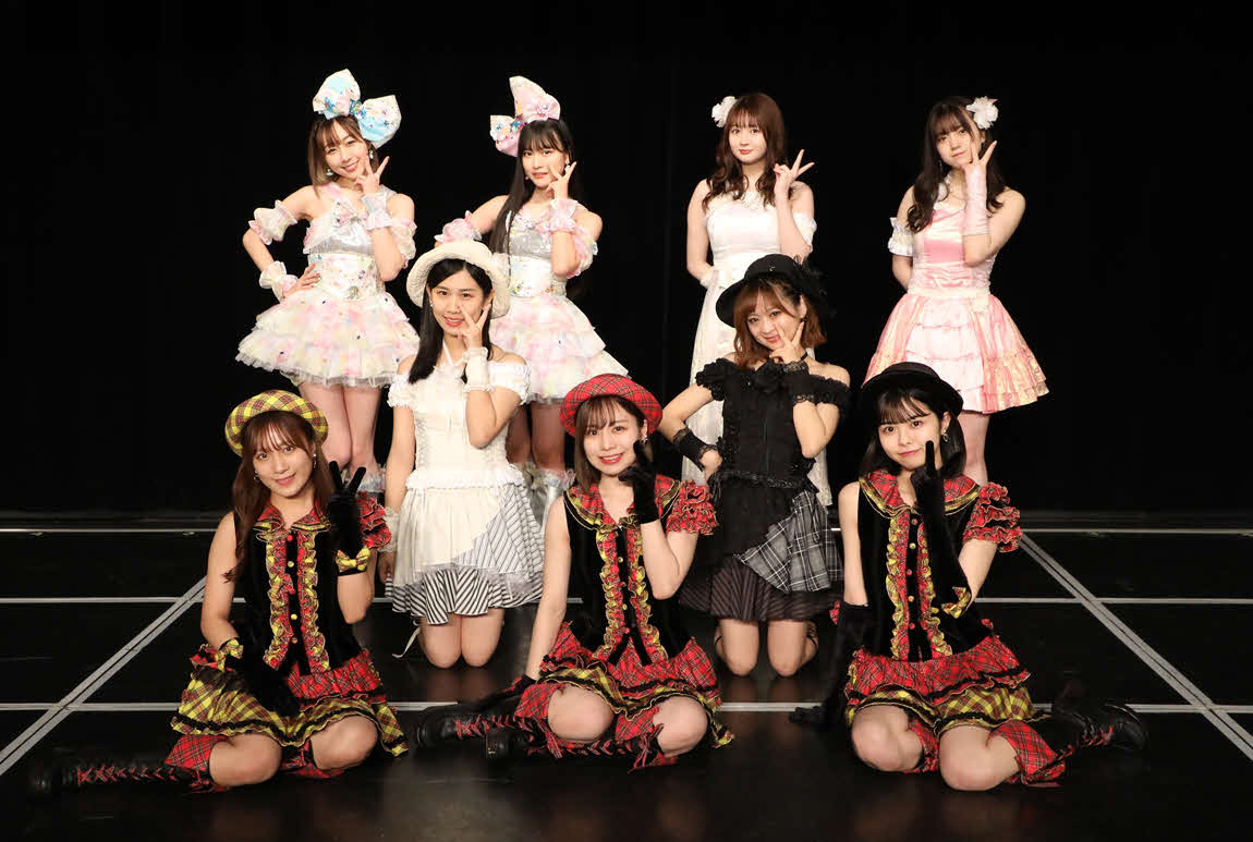「SKE48　ユニット曲特別公演　対抗戦」の千秋楽として公演を行った青木詩織（前列中央）をリーダーとした「僕らのくじ引きヴィクトリー」公演メンバー（C）2021 Zest, Inc.