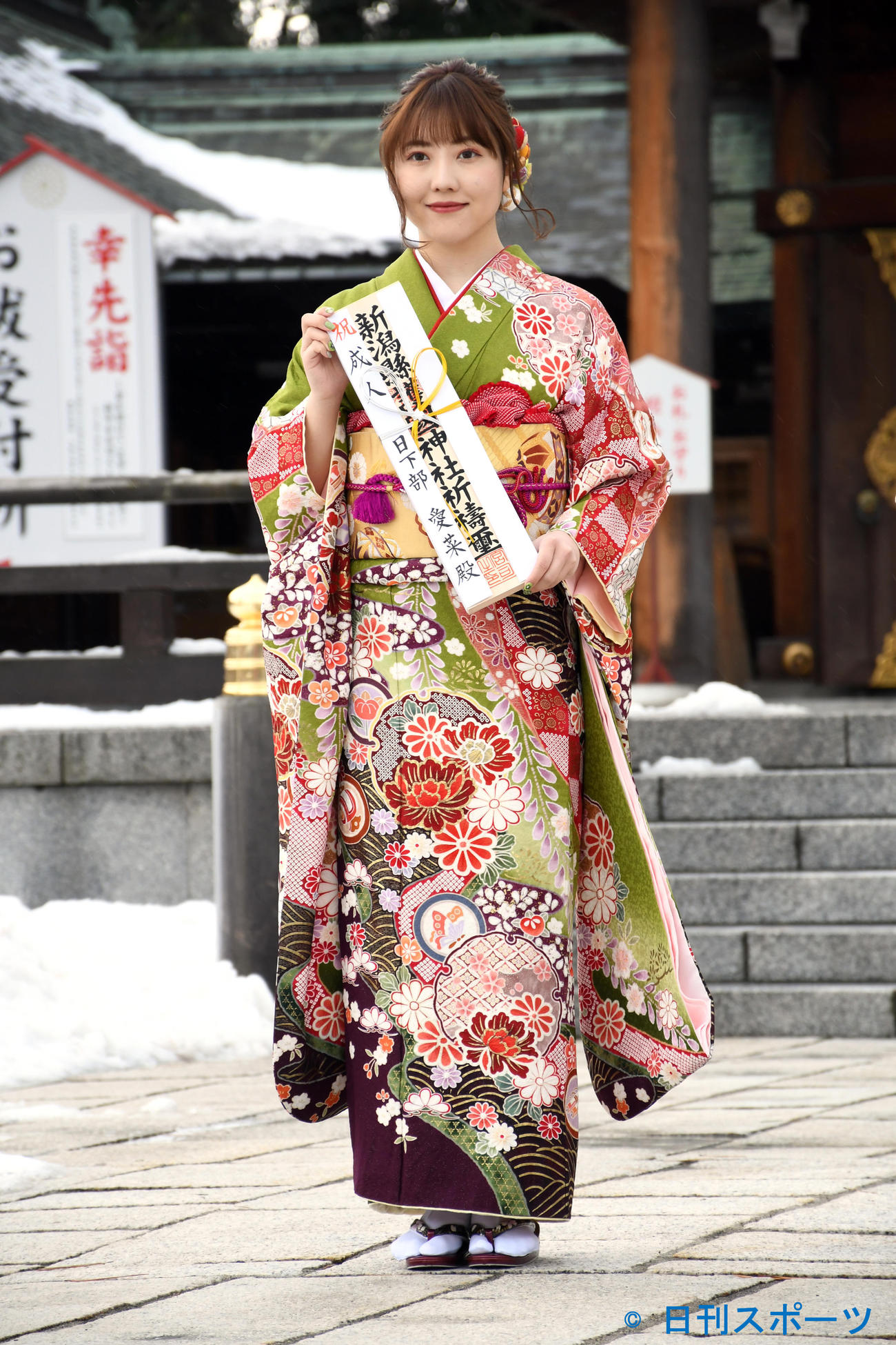 「NGT48成人式」に出席したNGT48日下部愛菜（撮影・大友陽平）