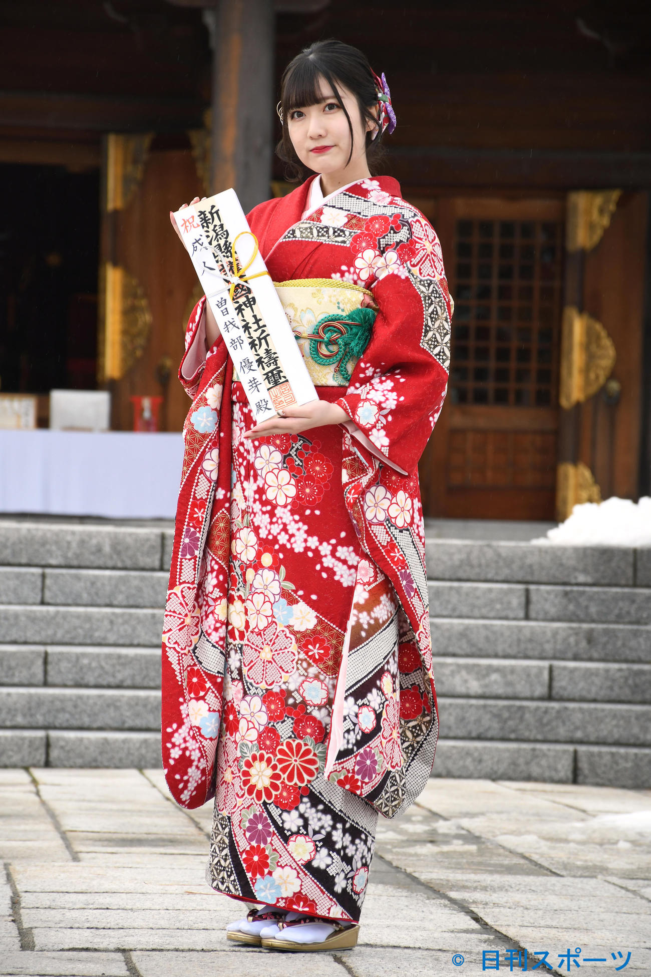 「NGT48成人式」に出席したNGT48曽我部優芽（撮影・大友陽平）
