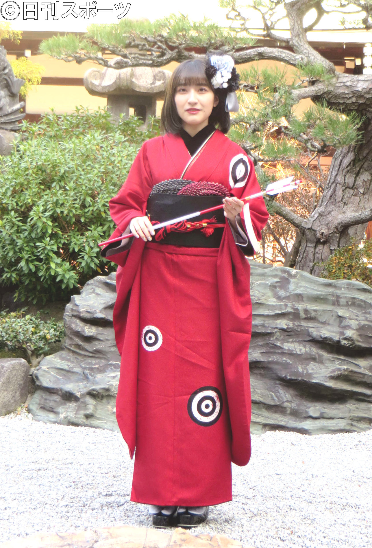 成人式を迎えたNMB48の山崎亜美瑠