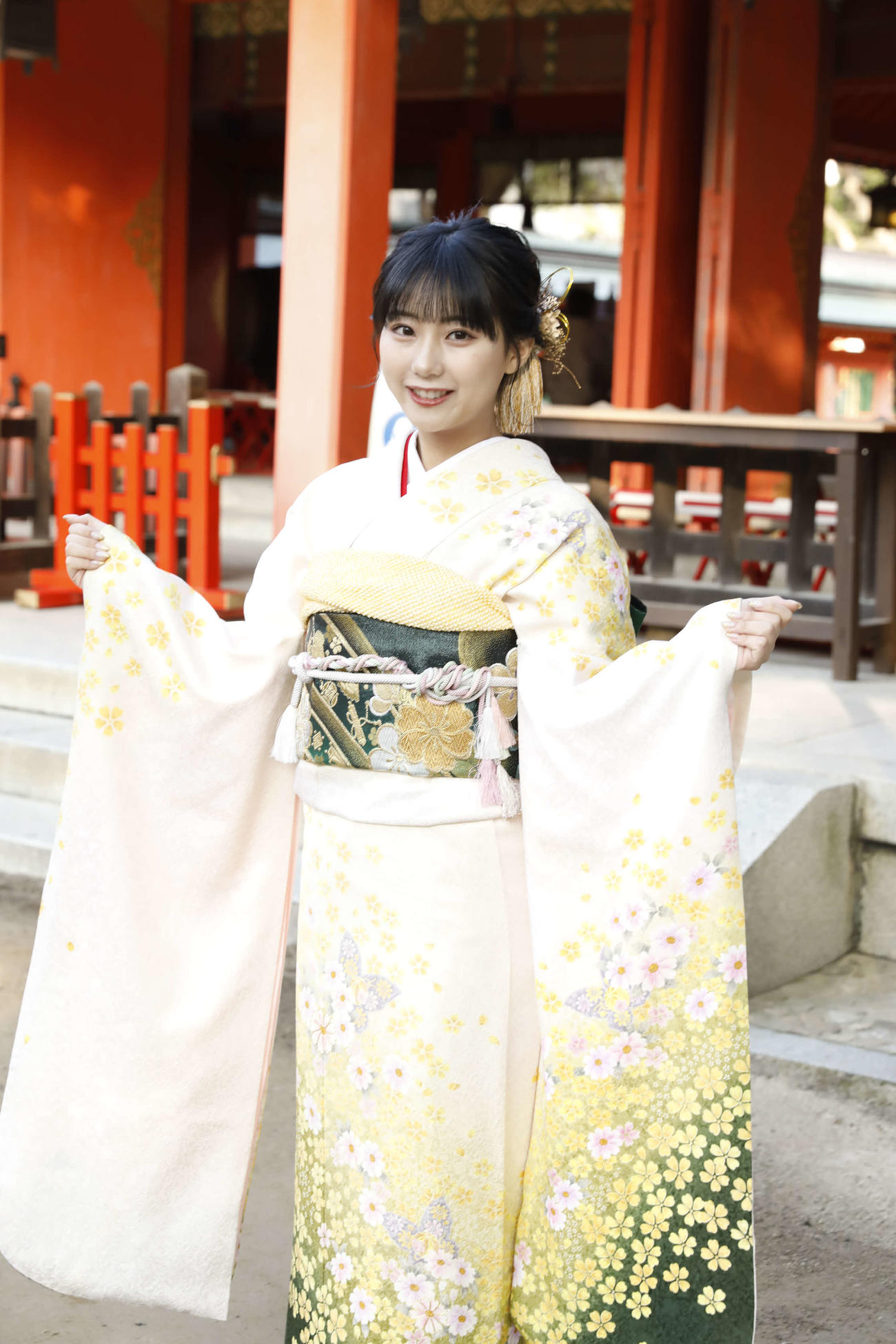 成人式を行ったHKT48田中美久（C）Mercury