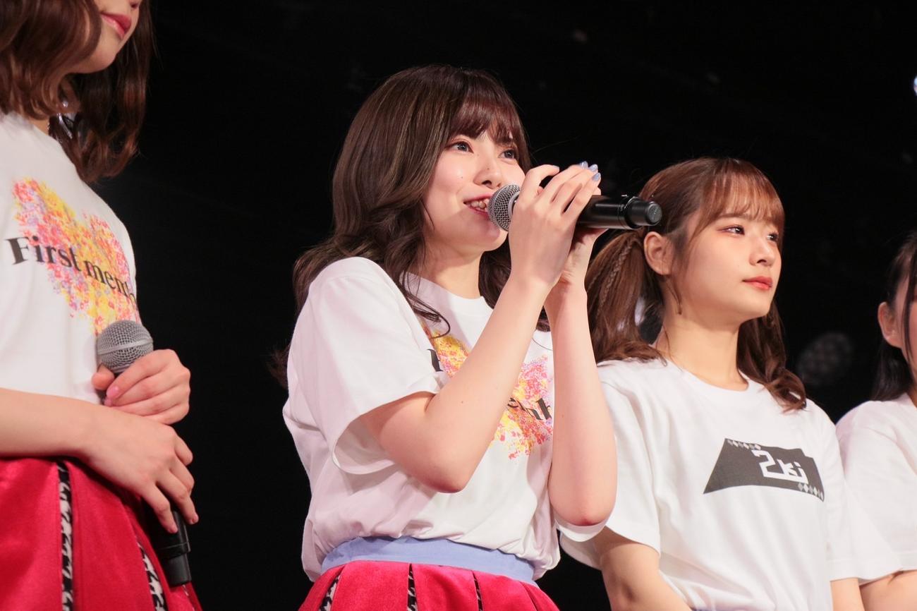 劇場6周年記念公演でグループ卒業を発表したNGT48角ゆりあ　（C）Flora