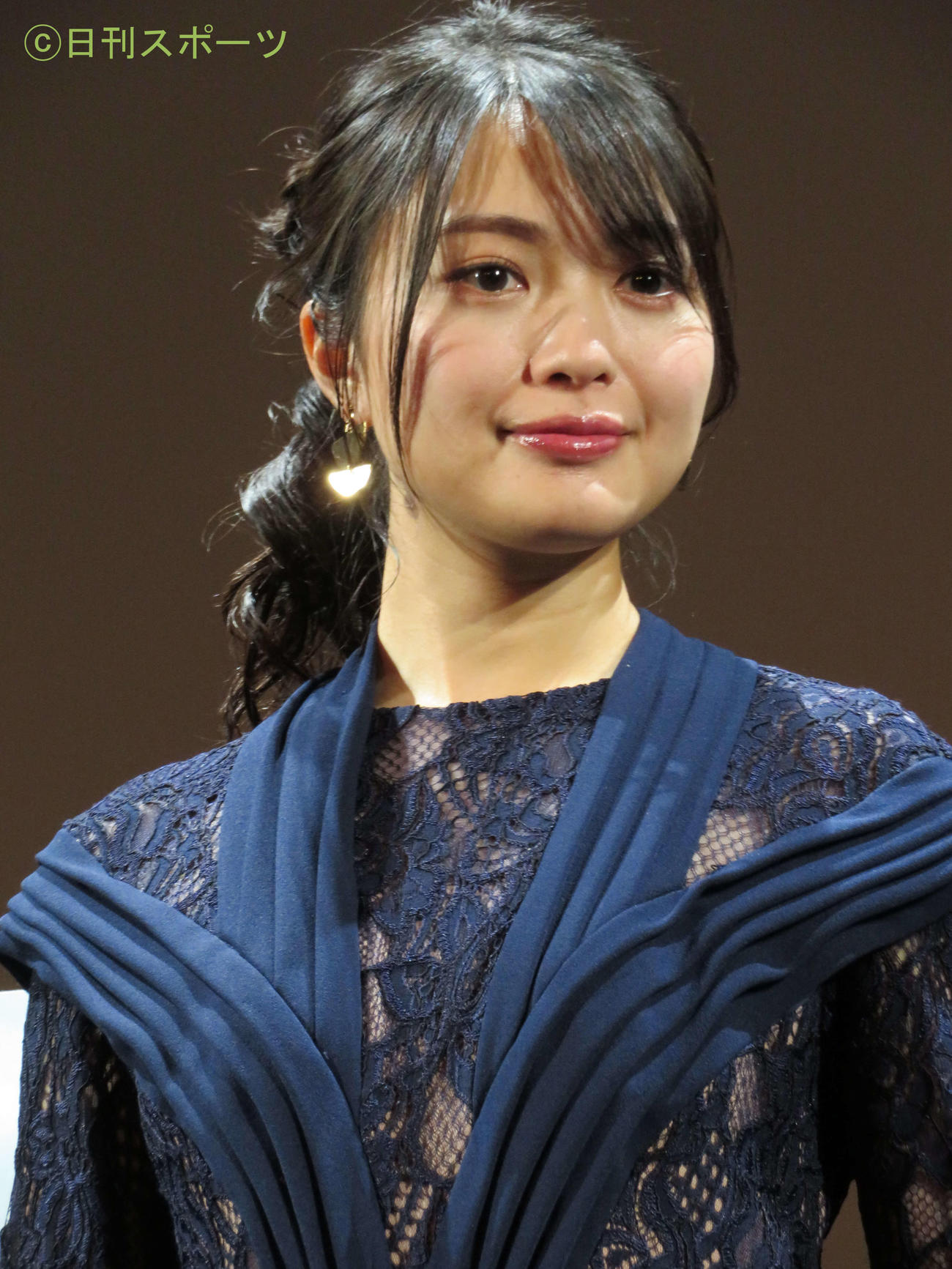 日中合作映画「安魂」（日向寺太郎監督）の舞台あいさつに登壇した北原里英（撮影・三須佳夏）