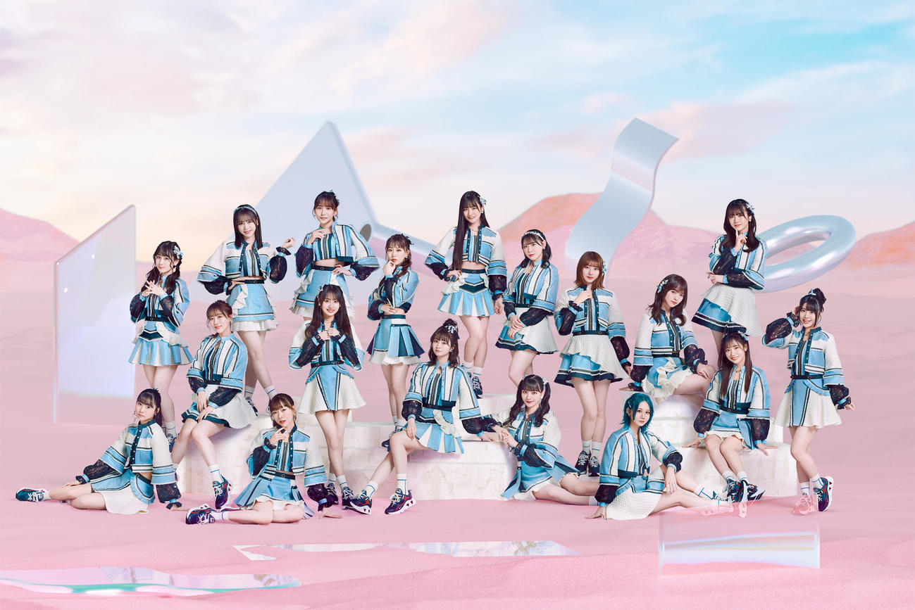 新シングルのタイトルが「心にFlower」に決まったSKE48（C）2022 Zest,Inc.／AEI