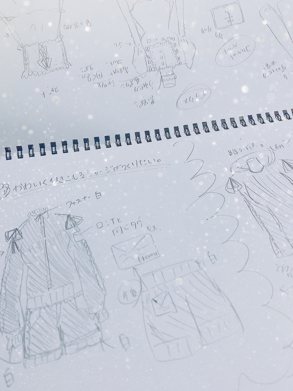 中井りかが自ら描いた「Recandy」のデザイン画