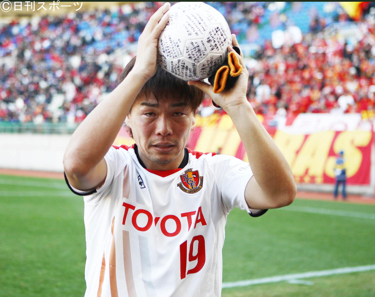 名古屋グランパス選手時代の杉本恵太氏（2010年12月25日撮影）