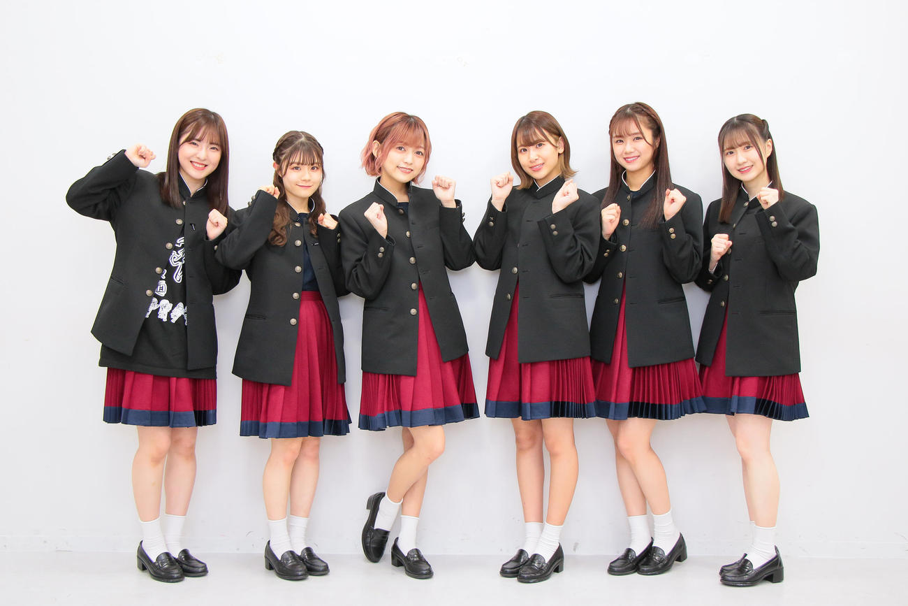現在のNGT48らーめん部。左から大塚七海、清司麗菜、中村歩加、富永夢有、真下華穂、對馬優菜子