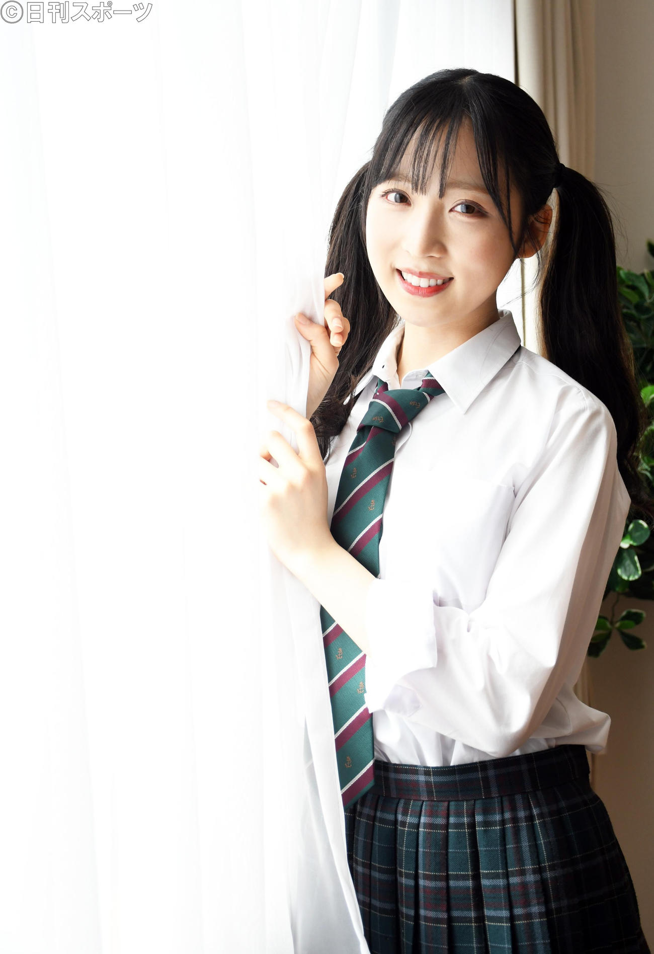 ABCドラマ「恋に無駄口」で初のヒロイン役を演じているAKB48小栗有以（撮影・大友陽平）
