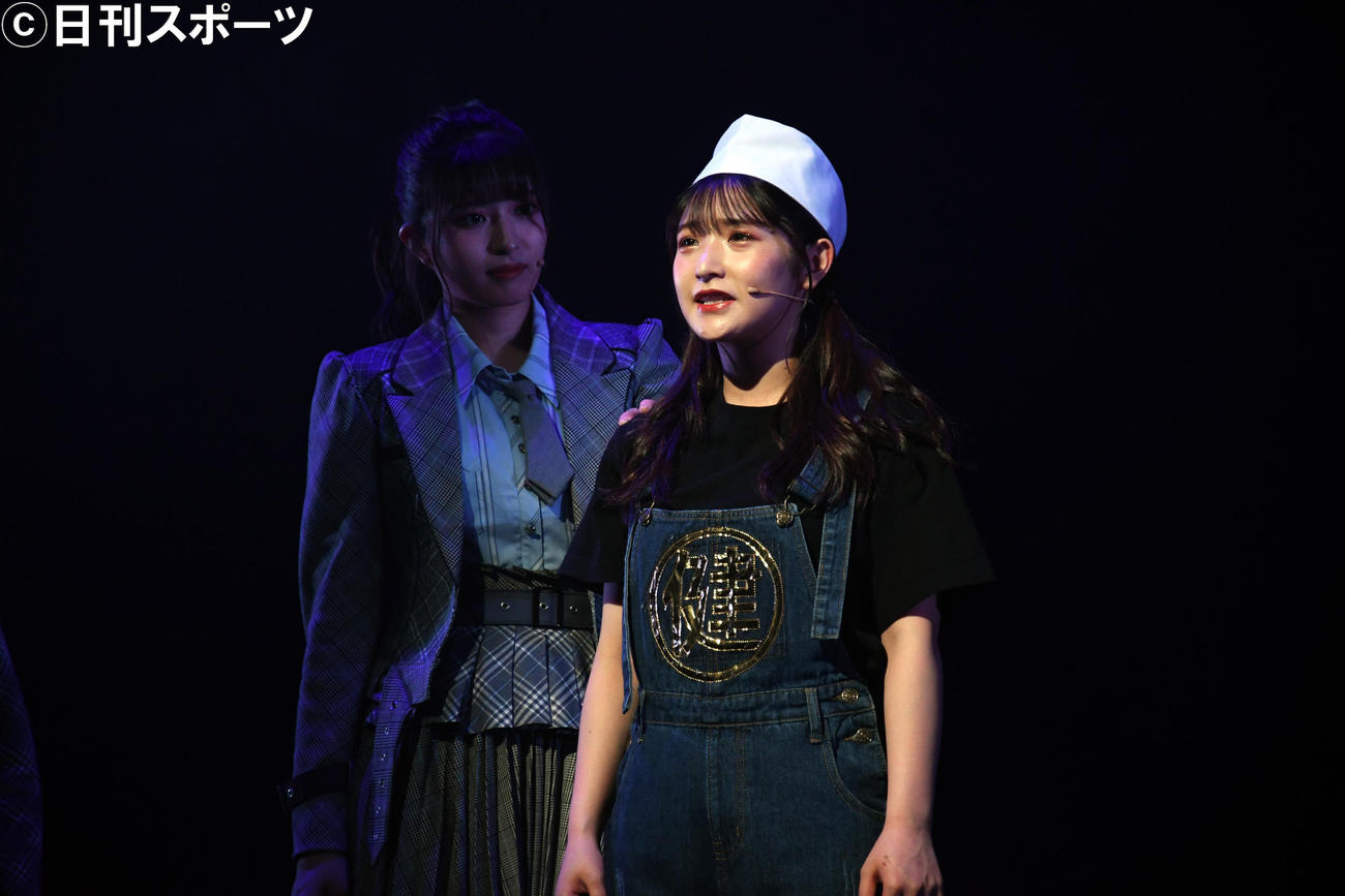 AKB48チーム8の舞台「KISS 8」公開ゲネプロでの藤園麗（撮影・大友陽平）