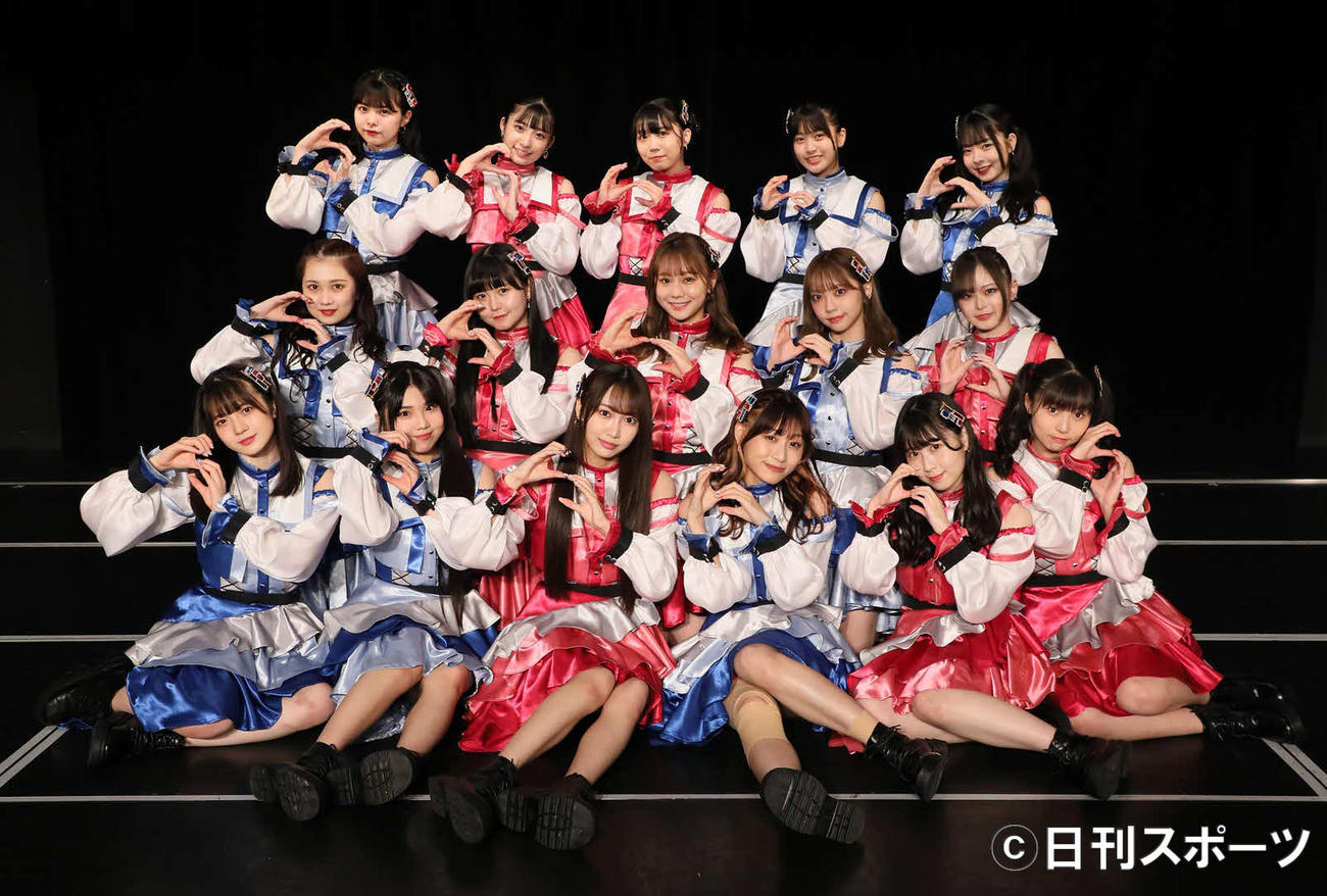 オリジナル新公演「愛を君に、愛を僕に」初日昼公演に出演したSKE48チームSメンバー（C）2022 Zest, Inc.