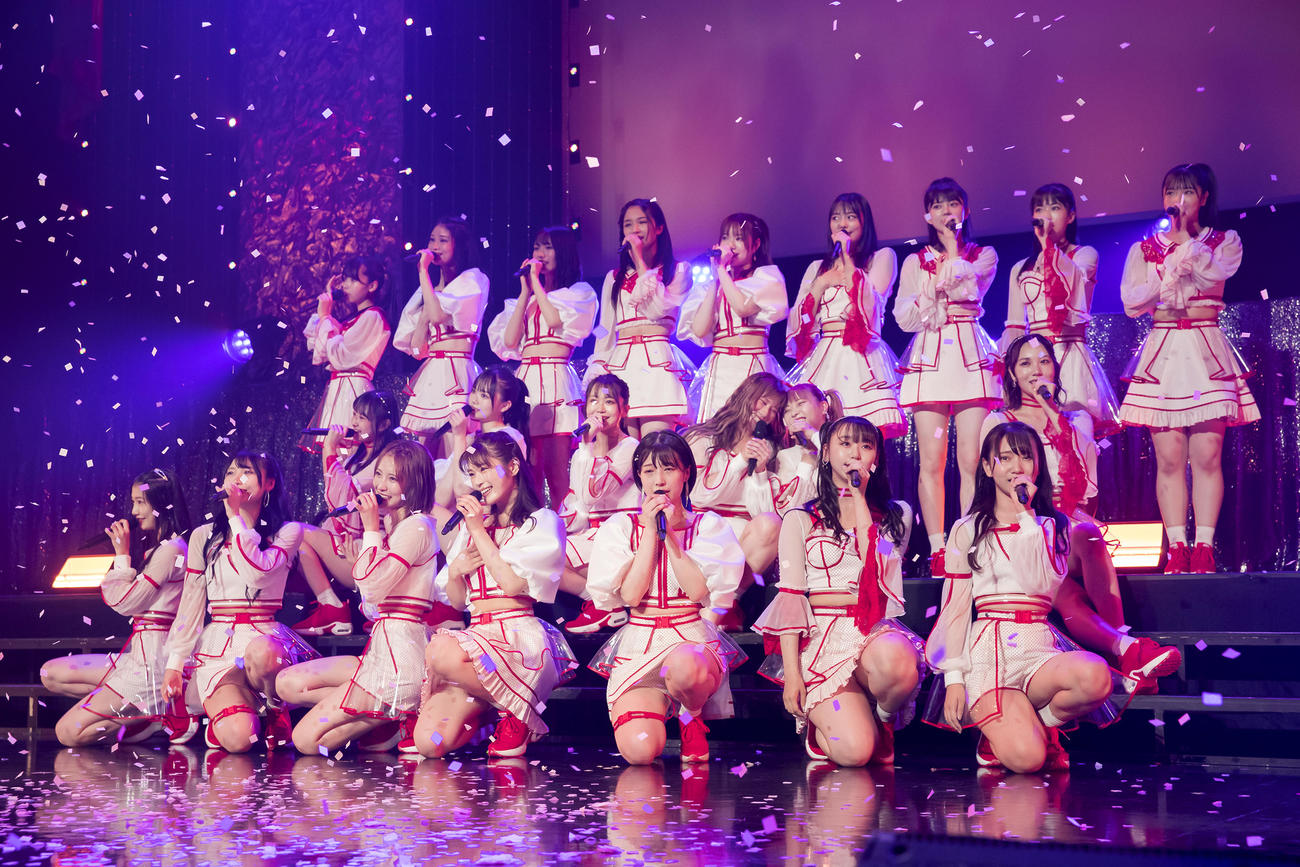 最終日の午後公演をに出演した白組メンバー（C）NMB48