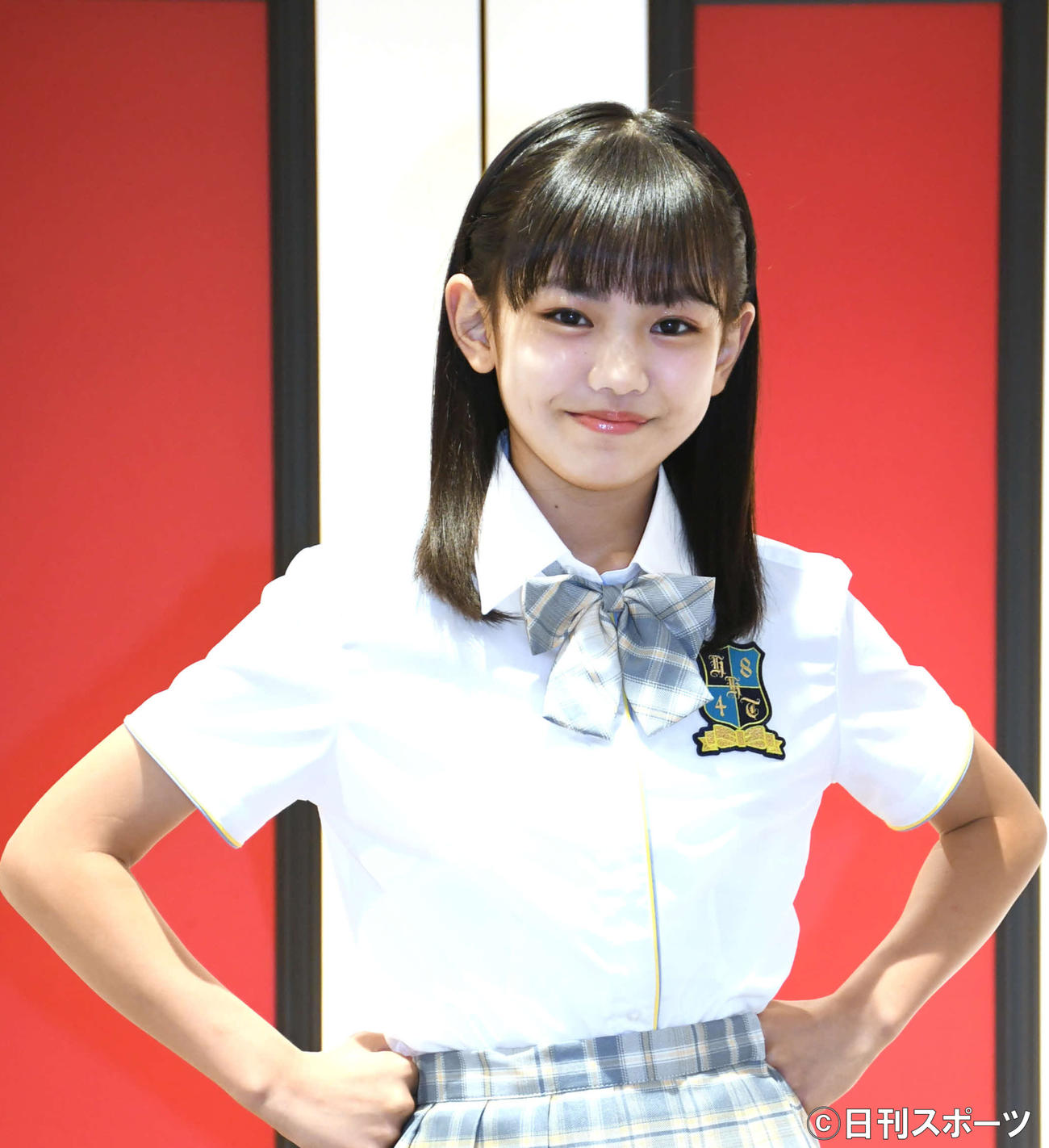 HKT48の6期生の生野莉奈（撮影・大友陽平）
