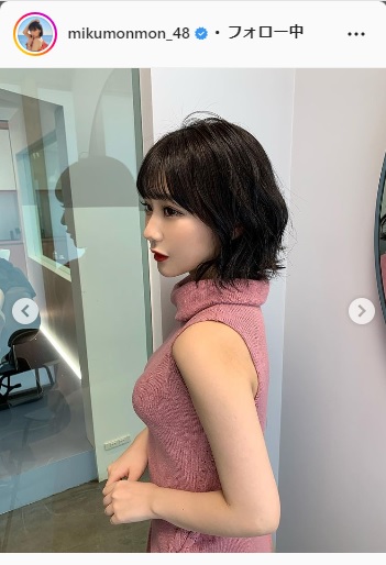 田中美久インスタグラムより