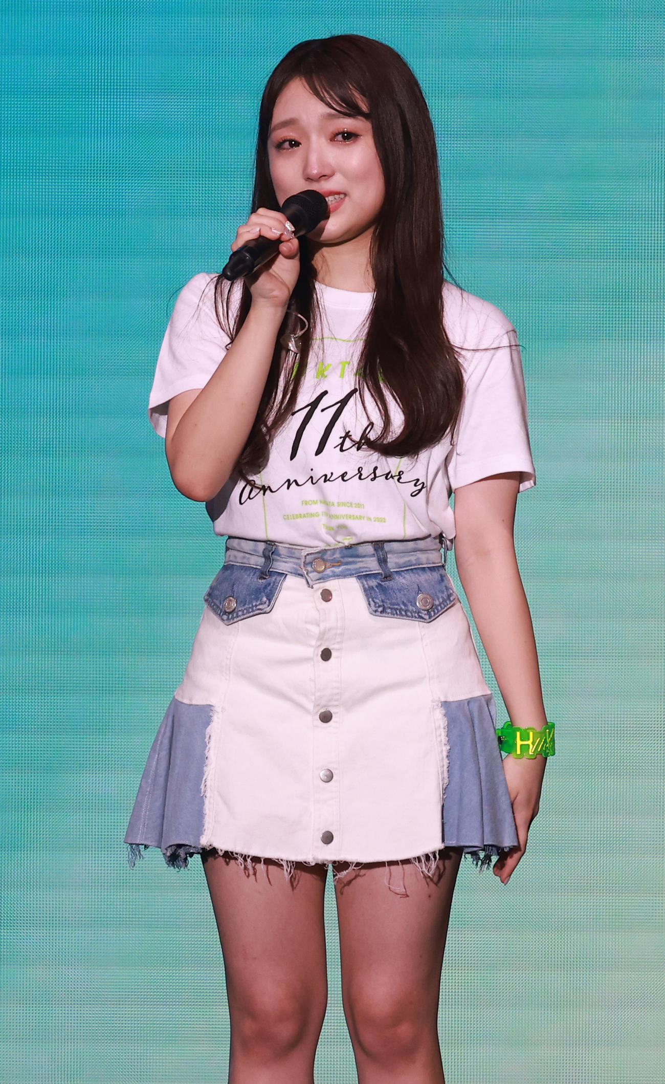 HKT48 11th anniversary LIVE 2022で卒業を発表した矢吹奈子（撮影・中島郁夫）