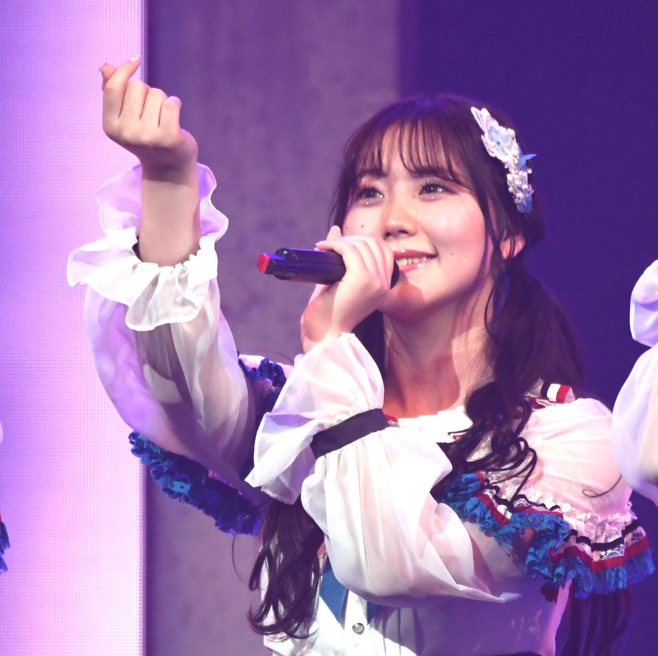 NGT48全国ツアー「未完成の未来」東京公演　小熊倫実（2022年8月撮影）