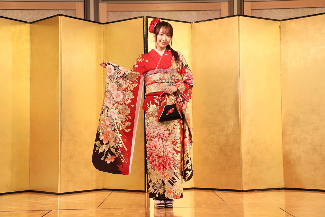 成人式を行ったSKE48野村実代（C）2023 Zest，Inc．／衣装協力　株式会社清水屋