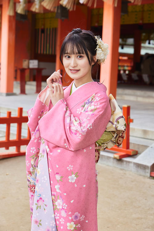 成人式に出席したHKT48の田中伊桜莉(C)Mercury