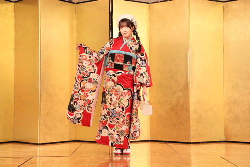成人式を行ったSKE48水野愛理（C）2023 Zest，Inc．／衣装協力　株式会社清水屋