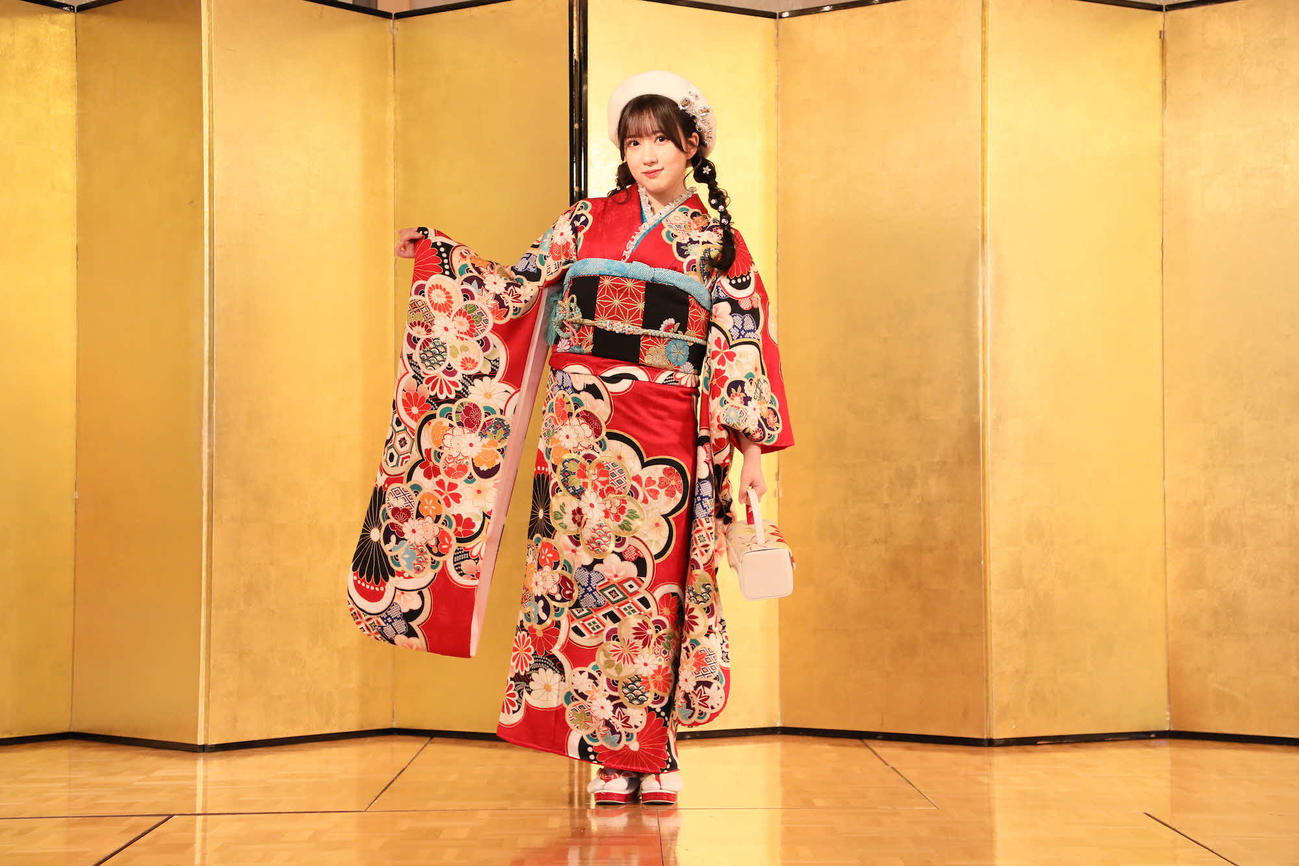成人式を行ったSKE48水野愛理（C）2023 Zest，Inc．／衣装協力　株式会社清水屋