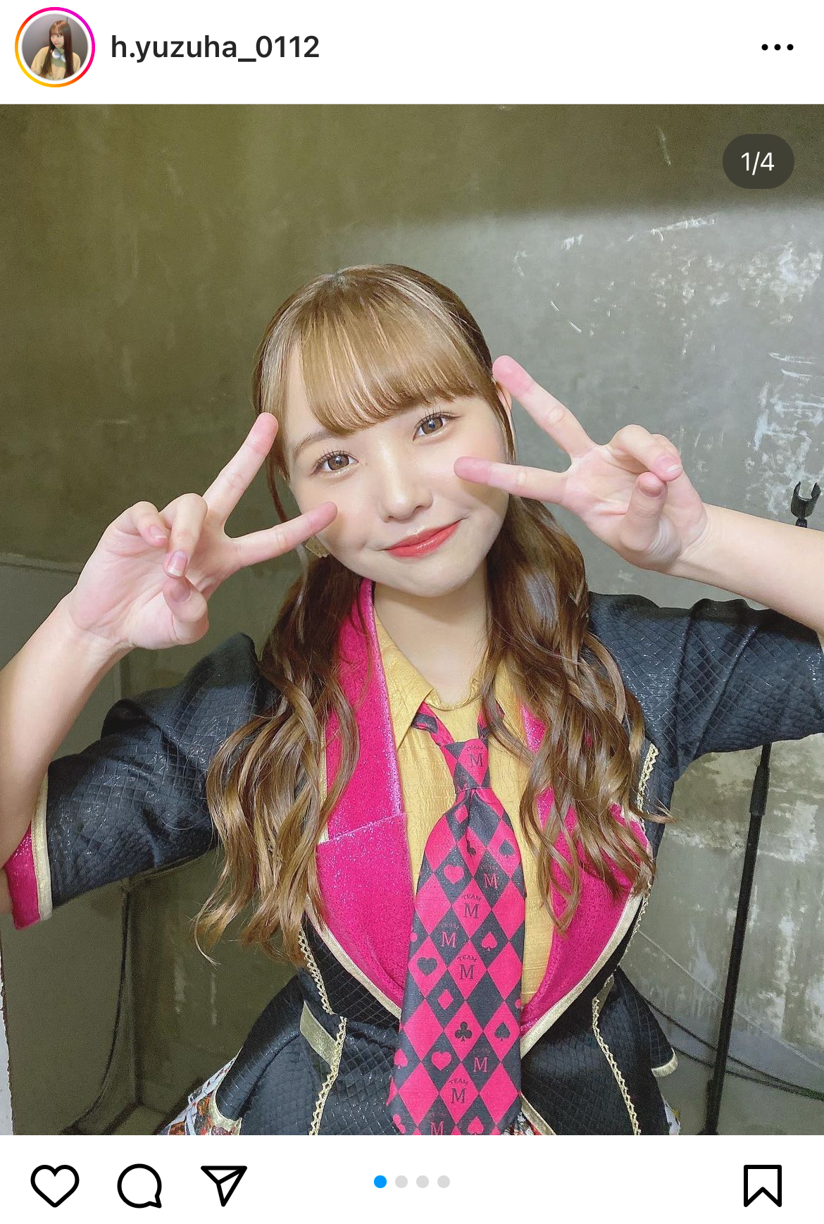 本郷柚巴のインスタグラムより