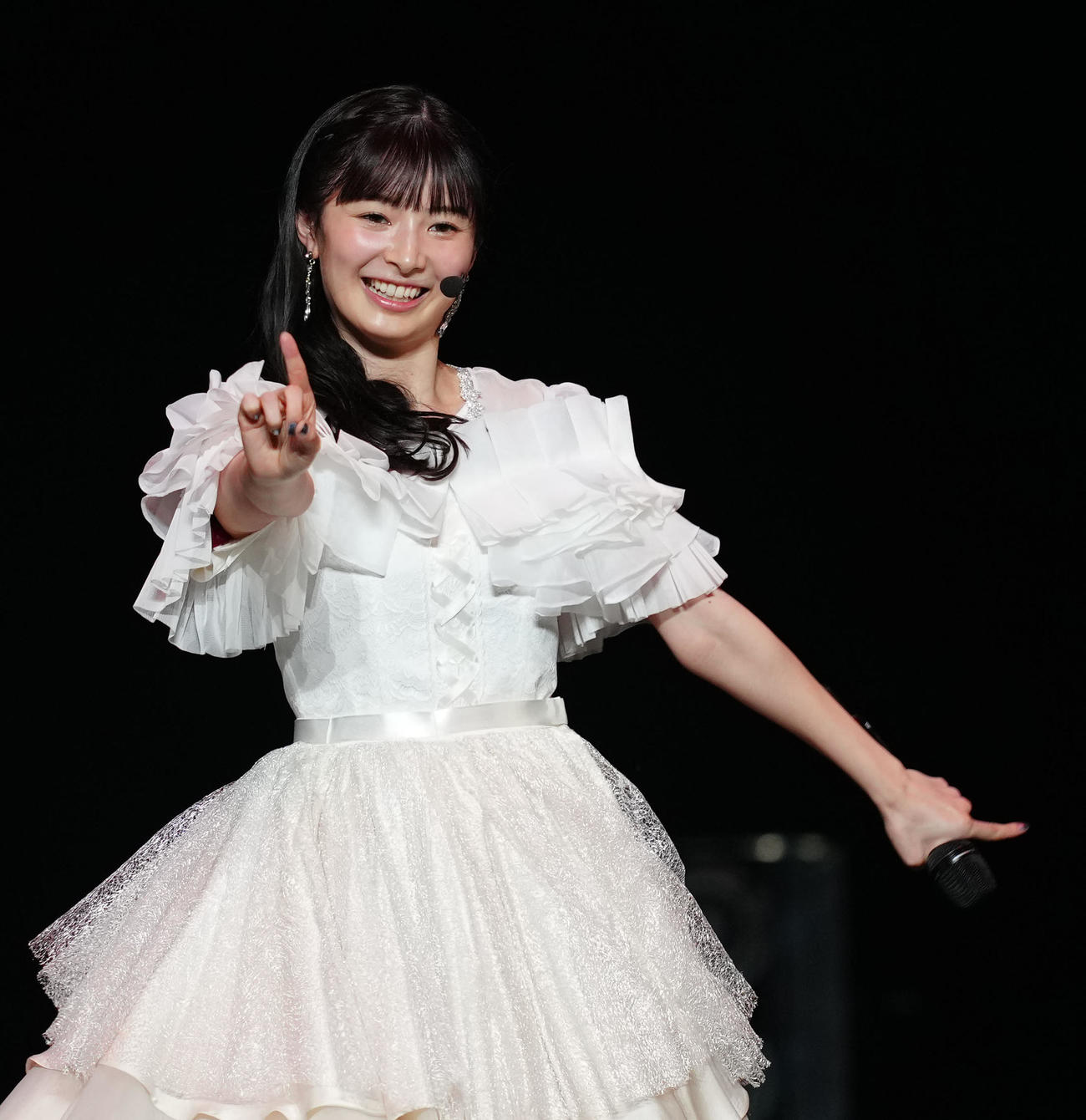 卒業コンサートに臨むAKB48の武藤十夢（撮影・江口和貴）