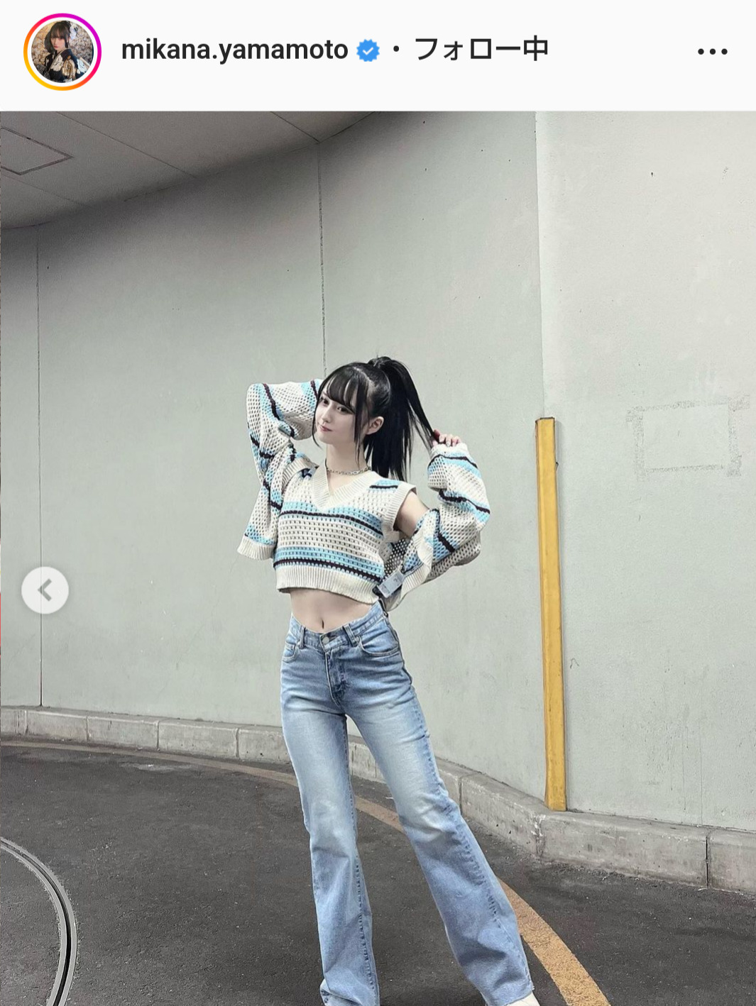 NMB48山本望叶のインスタグラムより