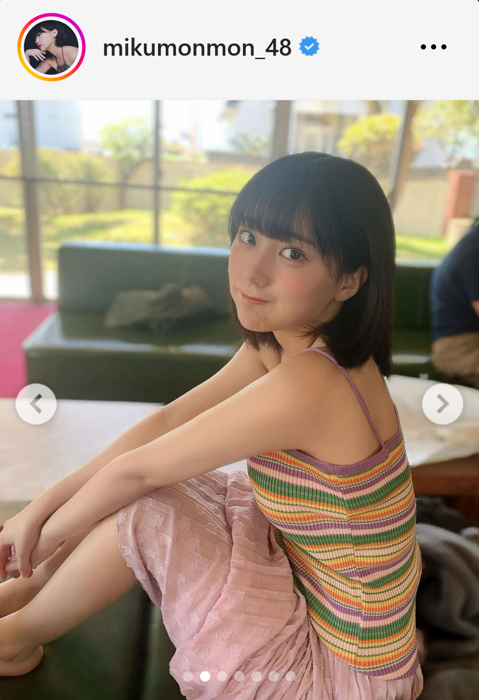 HKT48田中美久インスタグラムから