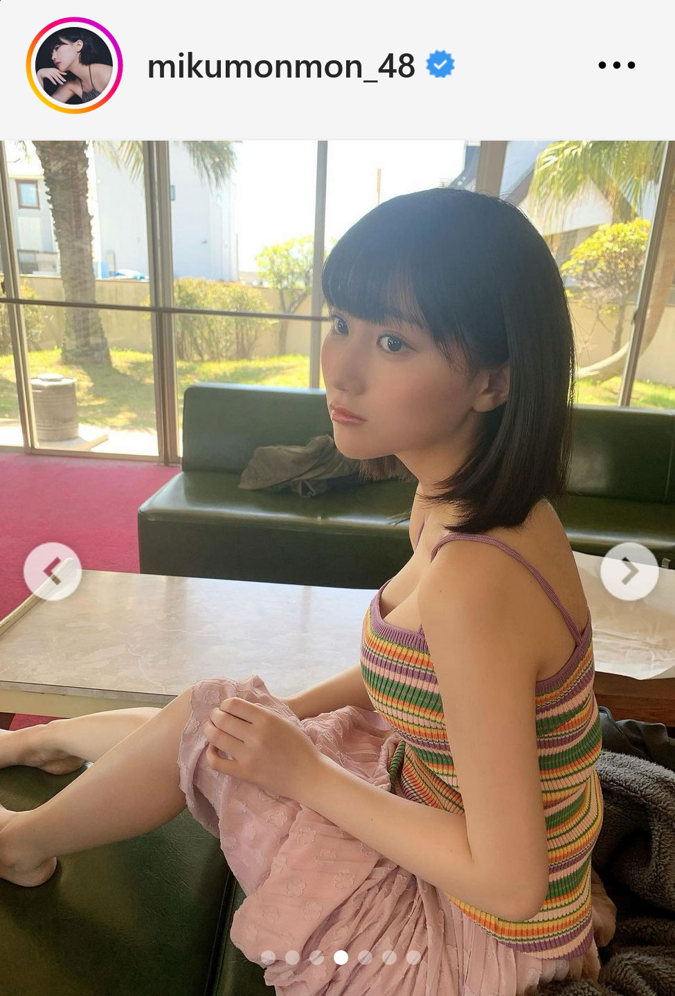 HKT48田中美久インスタグラムから