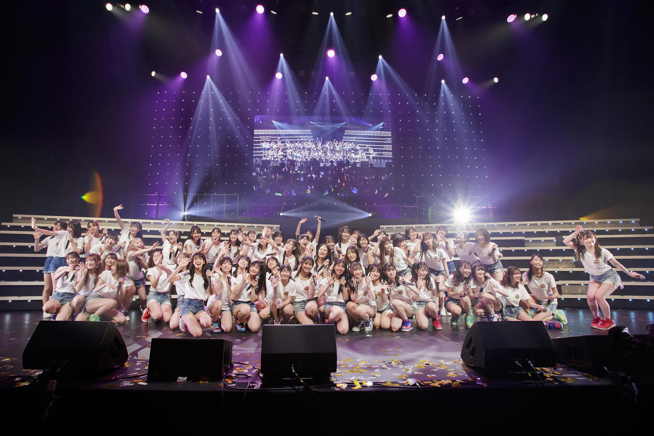 「リクエストアワー　ベスト50」昼夜2公演に臨んだメンバー（C）NMB48