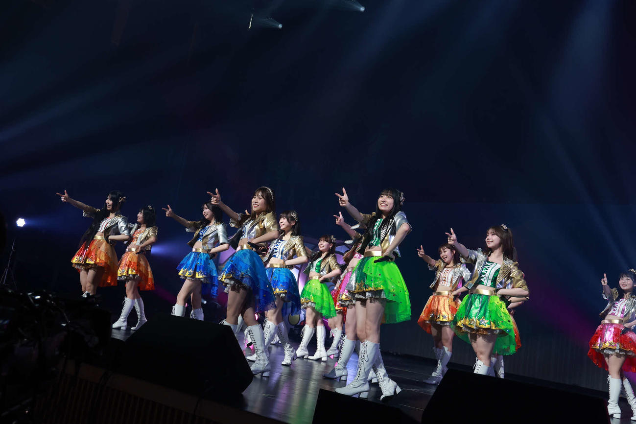 春のチームコンサートでパフォーマンスするSKE48チームSのメンバー（C）2023 Zest，Inc
