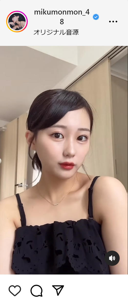 HKT48田中美久、瞬間メーク動画でおでこ披露「ご無沙汰してるよね 