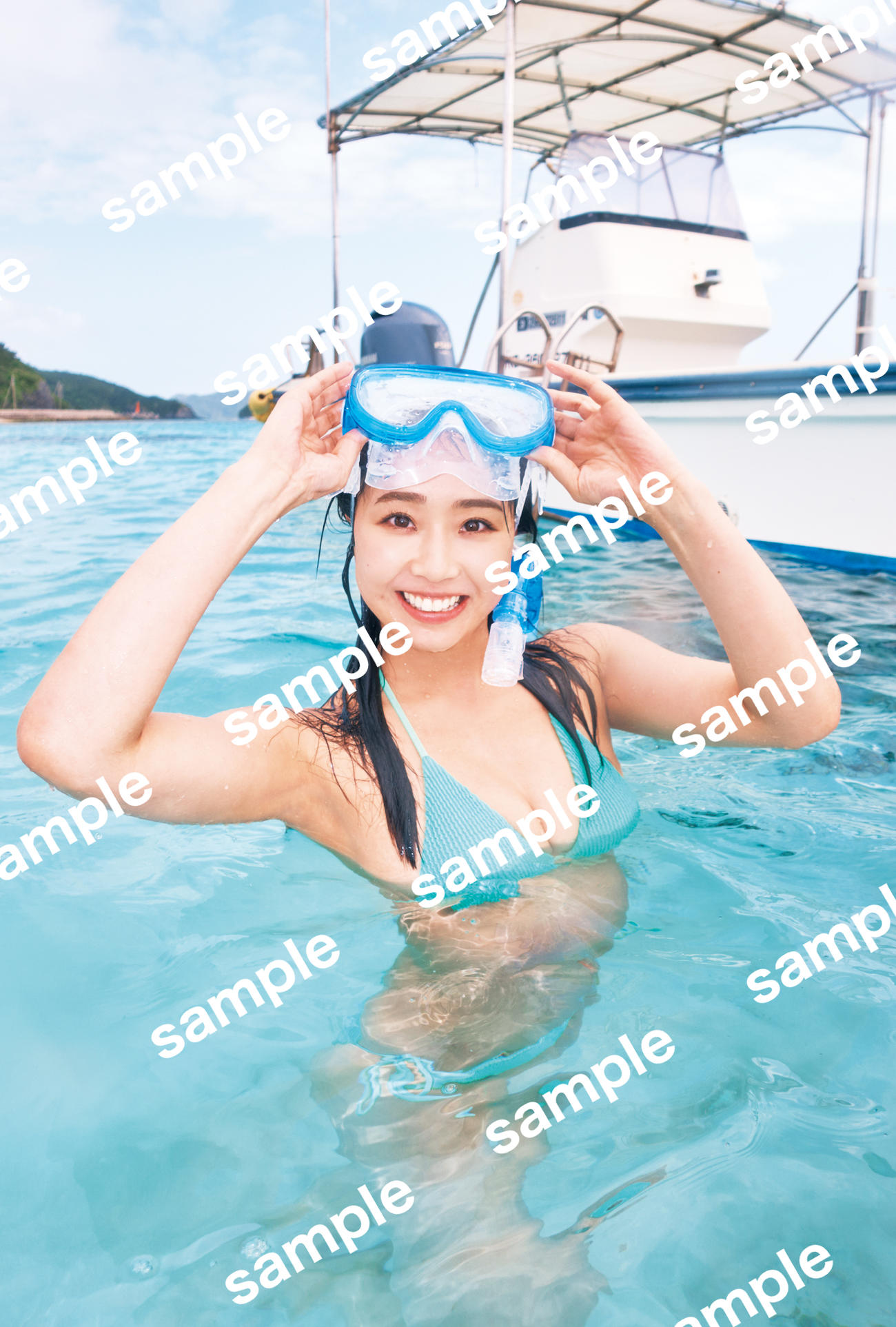 NMB48加藤夕夏のファースト写真集「心に秘めたもの」の楽天ブックス特典ポストカード　撮影・岡本武志（C）KOBUNSHA