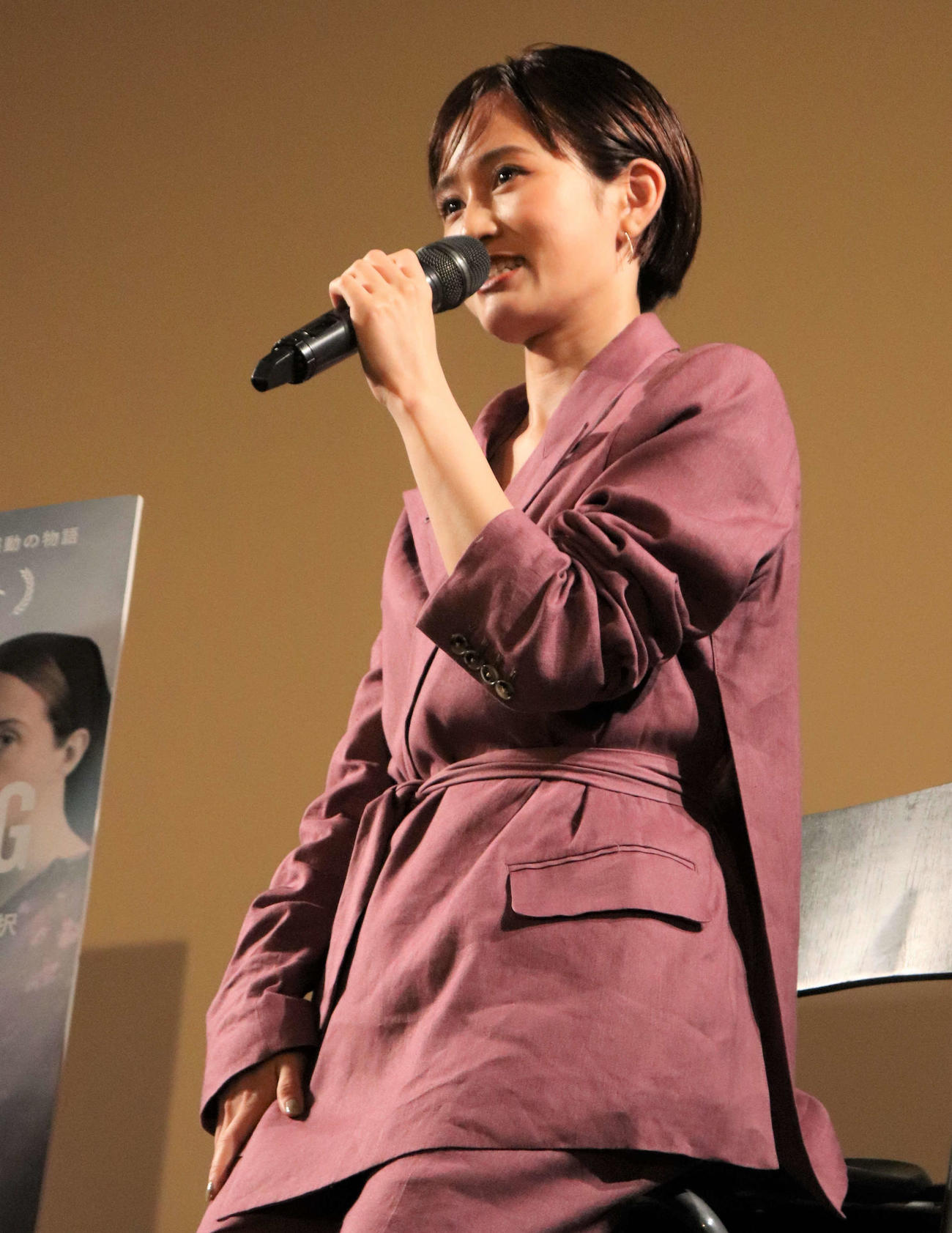 「ウーマン・トーキング　私たちの選択」公開直前イベントで思いを語る前田敦子（撮影・玉利朱音）