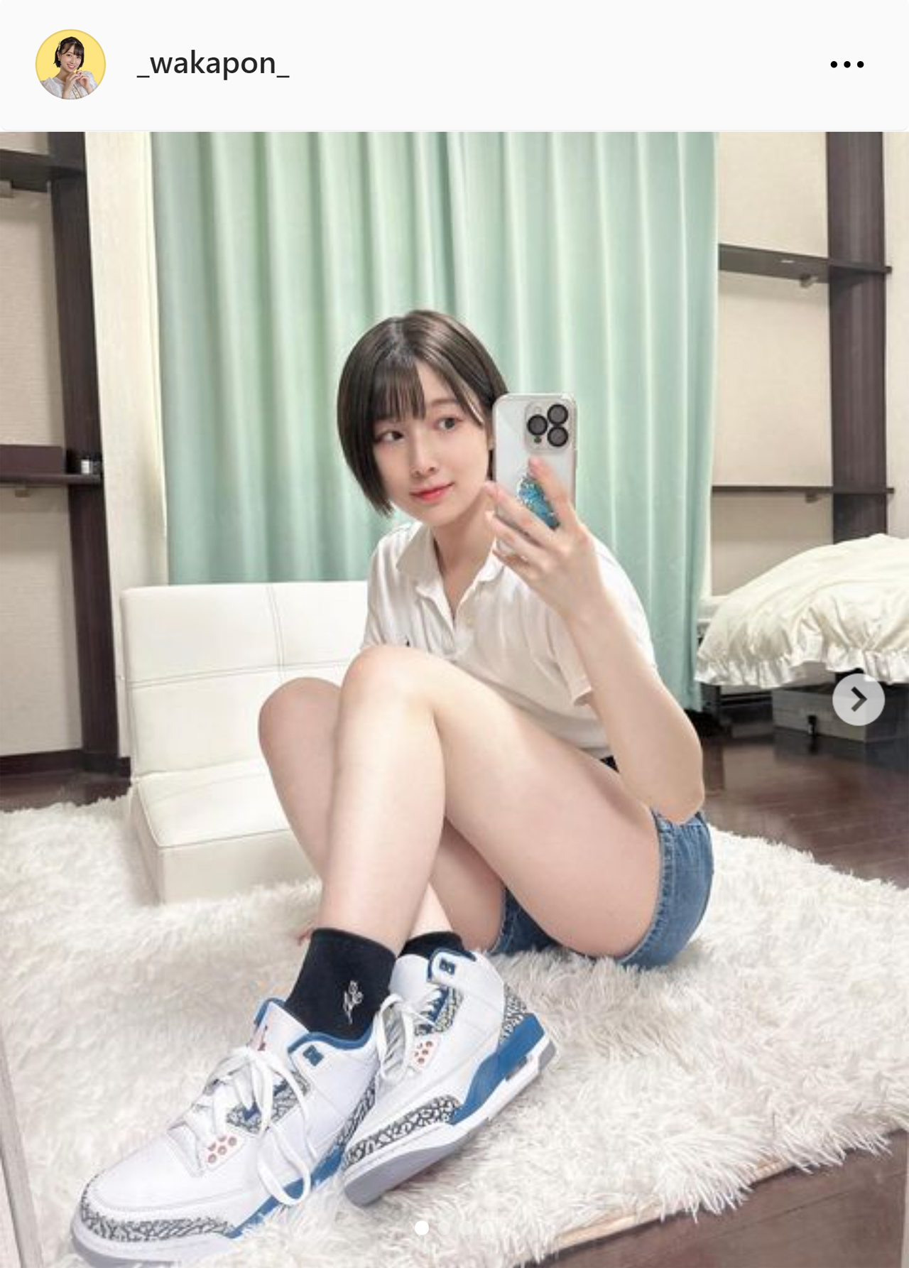 安部若菜のインスタグラムから