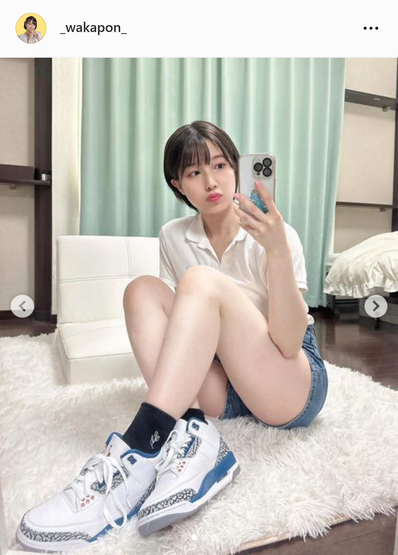 安部若菜のインスタグラムから
