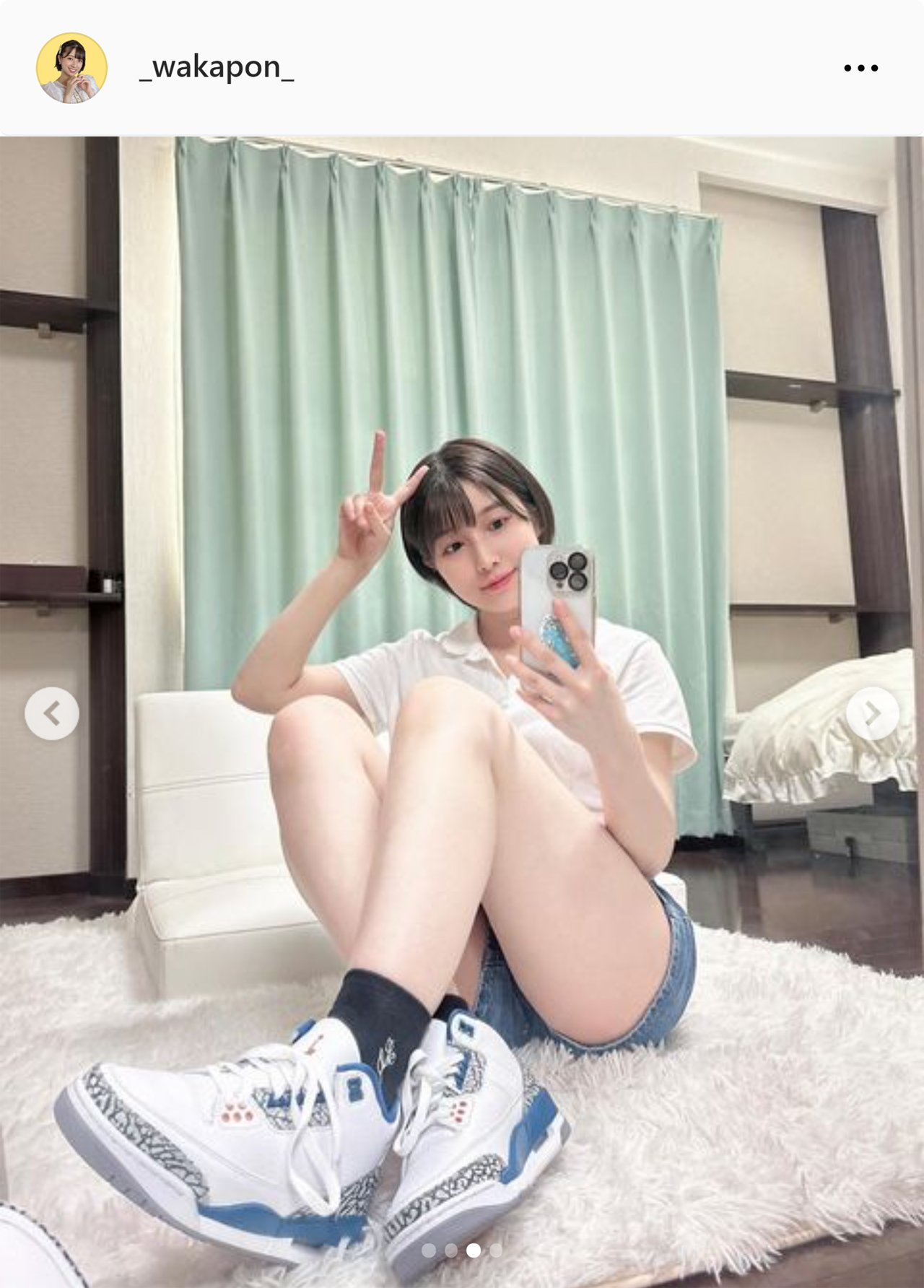安部若菜のインスタグラムから