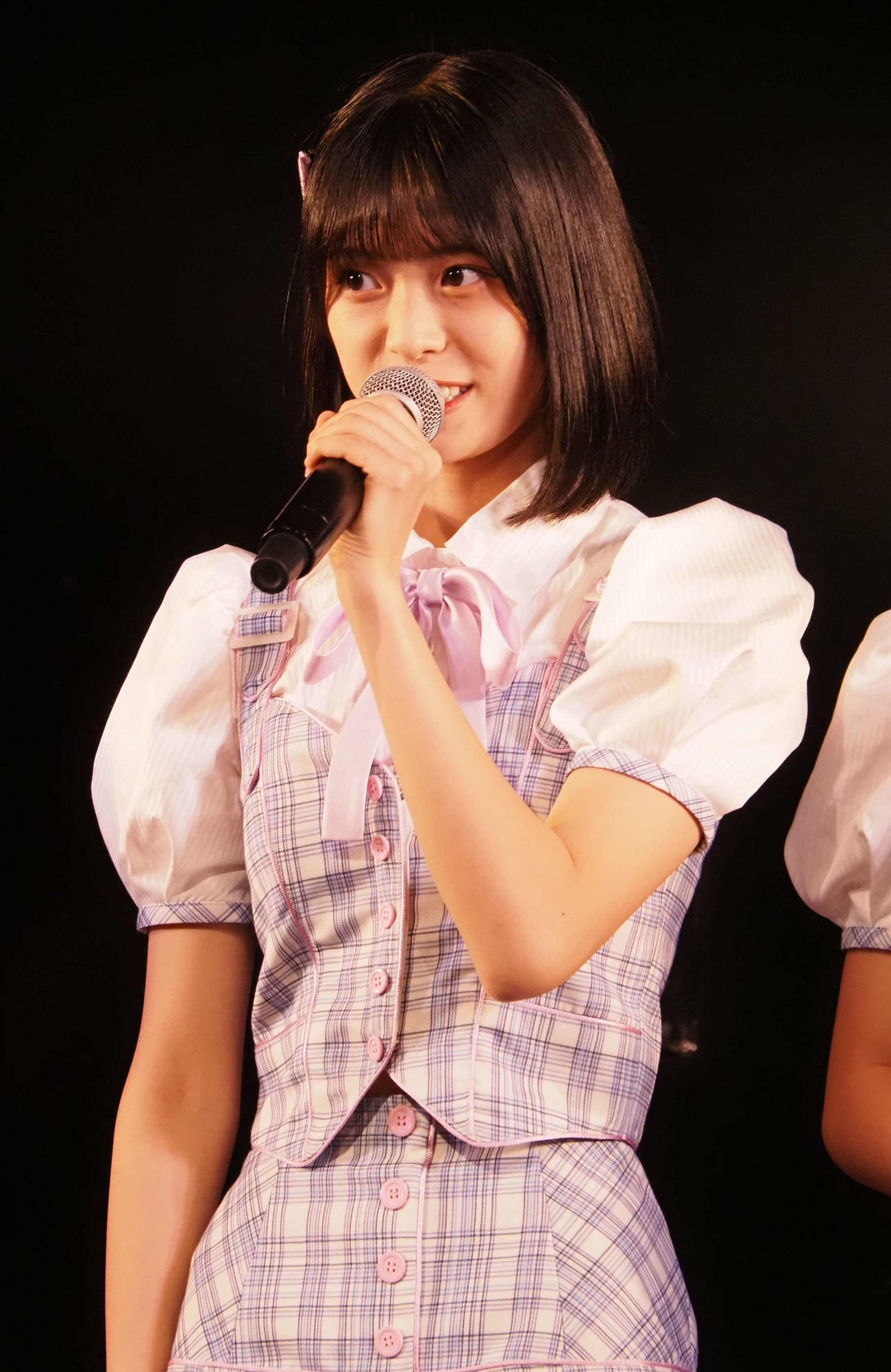 AKB48の18期研究生、新井彩永（撮影・遠藤尚子）