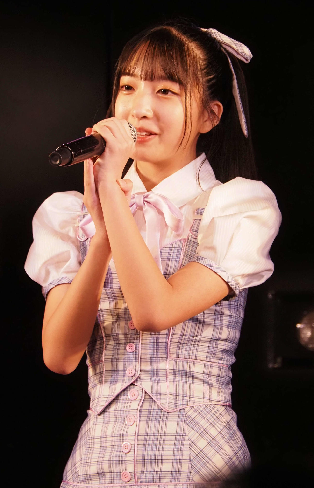 AKB48の18期研究生、山口結愛（撮影・遠藤尚子）