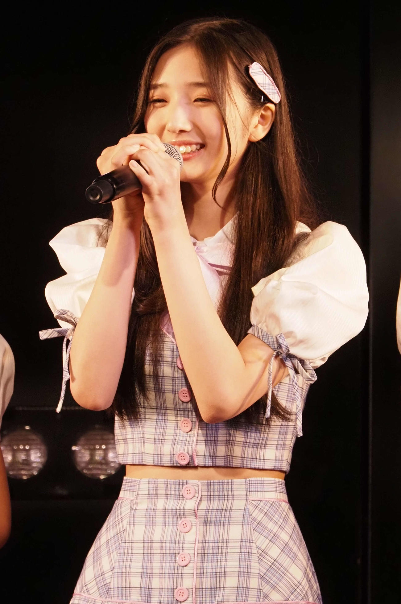 AKB48の18期研究生、迫由芽実（撮影・遠藤尚子）