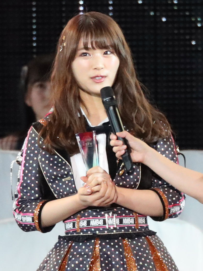 第10回AKB48世界選抜総選挙　57位　NMB48渋谷凪咲（2018年6月16日撮影）
