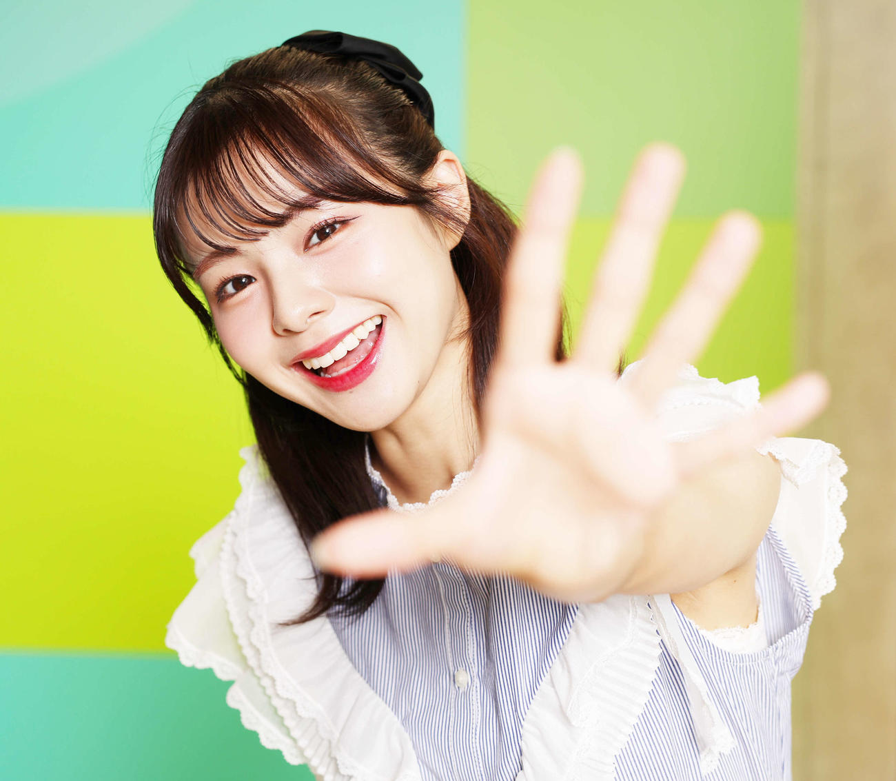 新事務所「HONEST」への所属が決まったNGT48の本間日陽（撮影・野上伸悟）