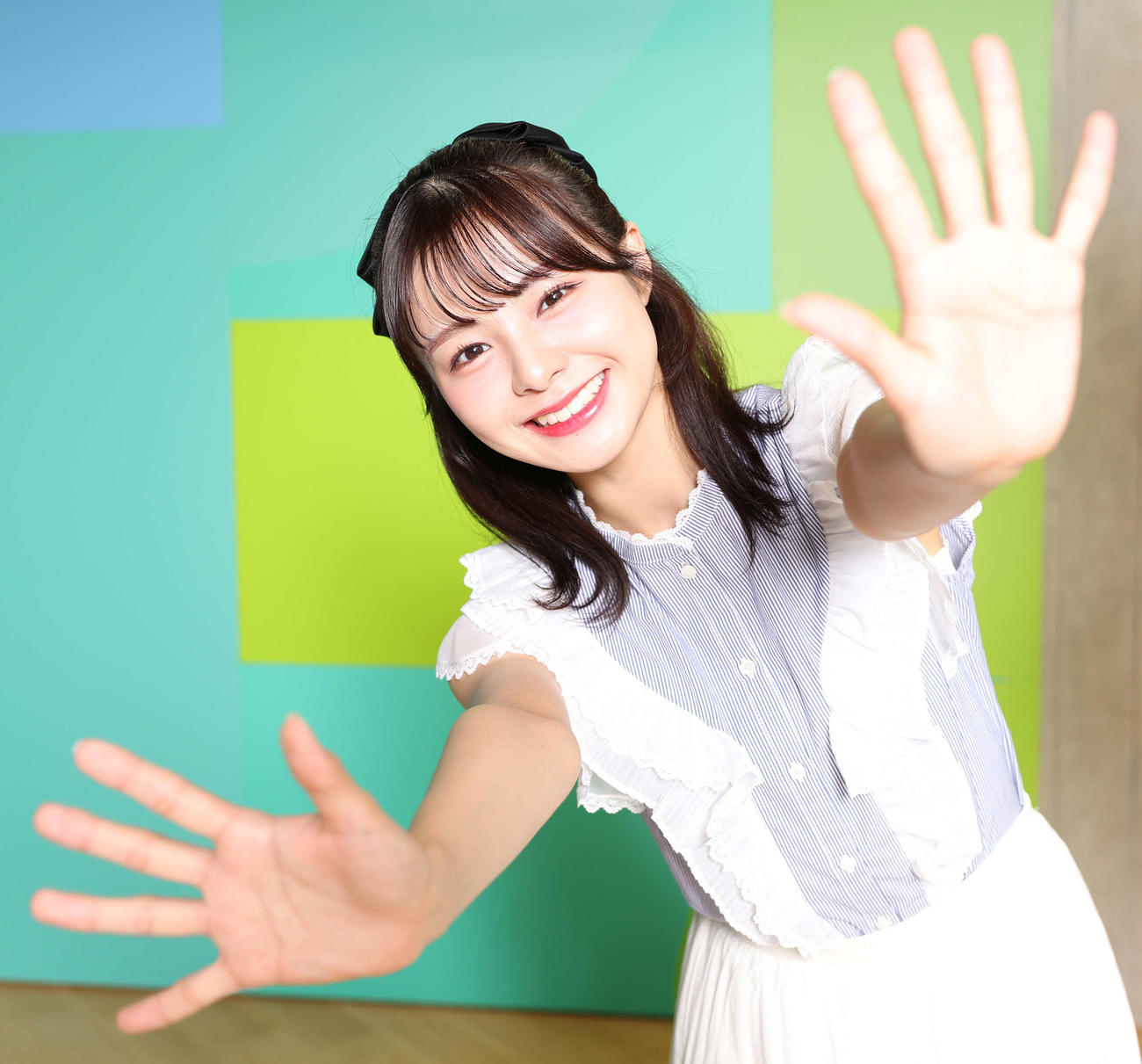 新事務所「HONEST」への所属が決まったNGT48の本間日陽（撮影・野上伸悟）