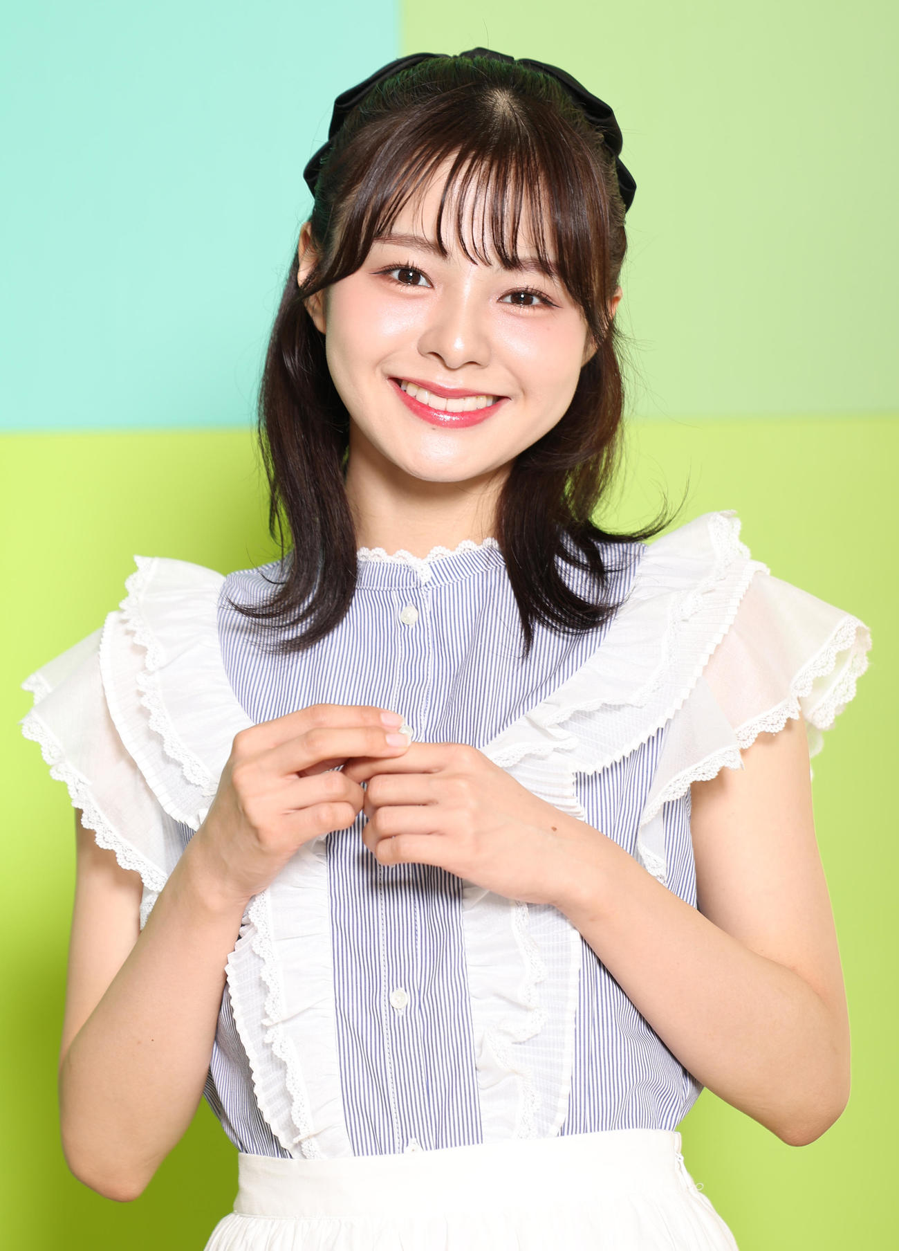 新事務所「HONEST」への所属が決まったNGT48の本間日陽（撮影・野上伸悟）