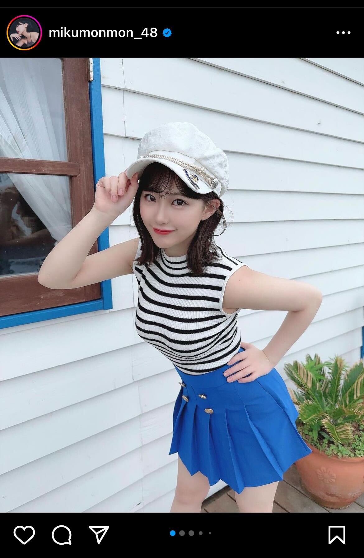 HKT48田中美久インスタグラムから