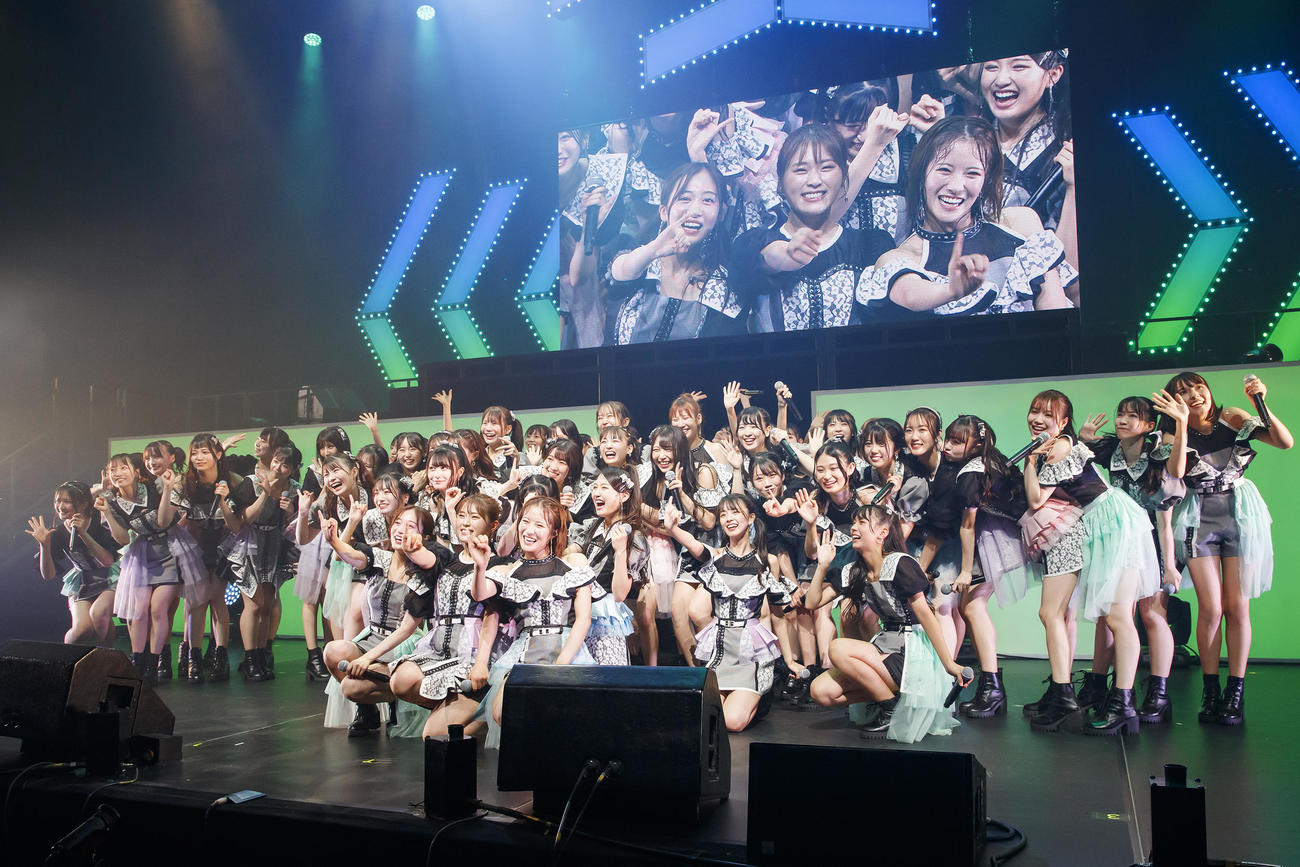昼夜2回の13周年コンサートを行ったNMB48メンバー（C）NMB48