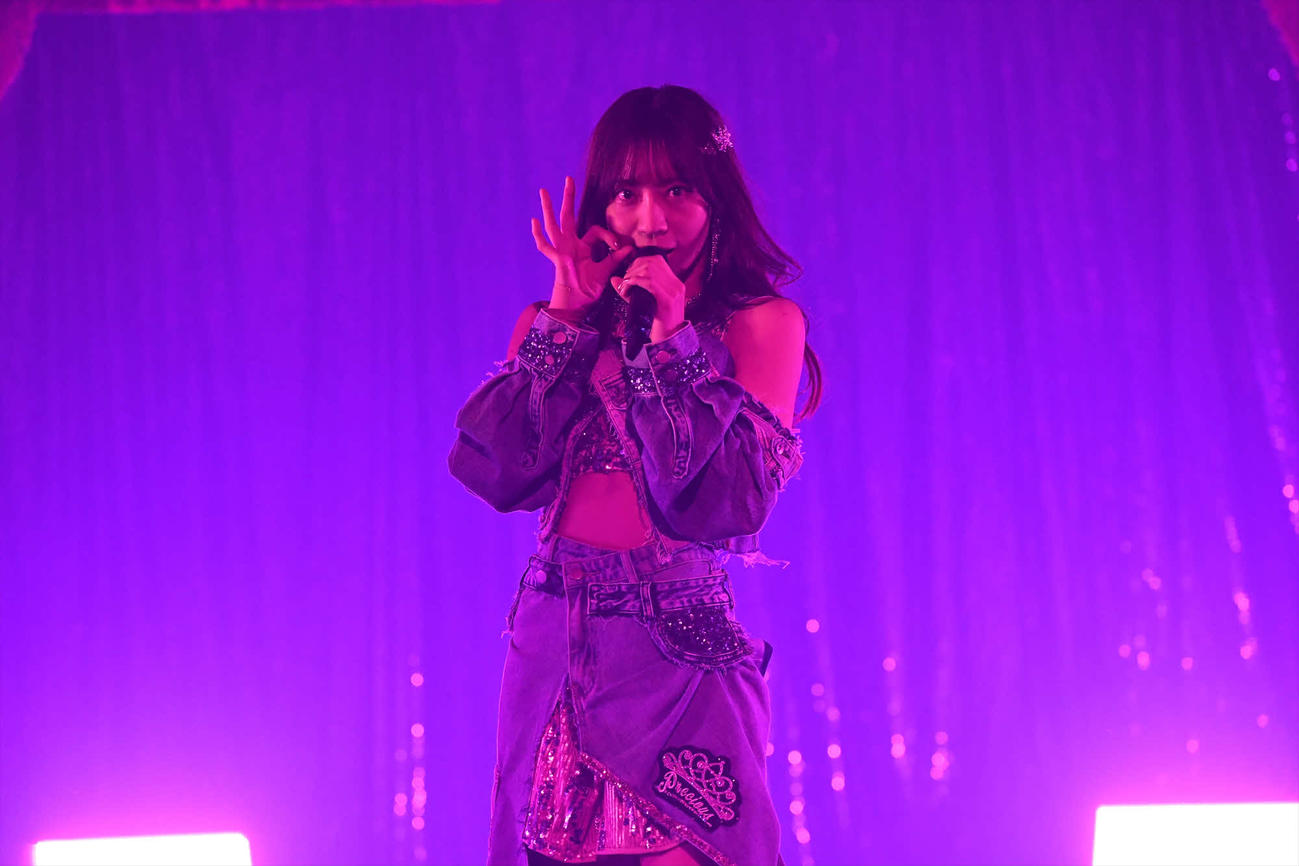 3位に選ばれた「プレシャス」を披露するSKE48日高優月（C）2023 Zest，Inc．