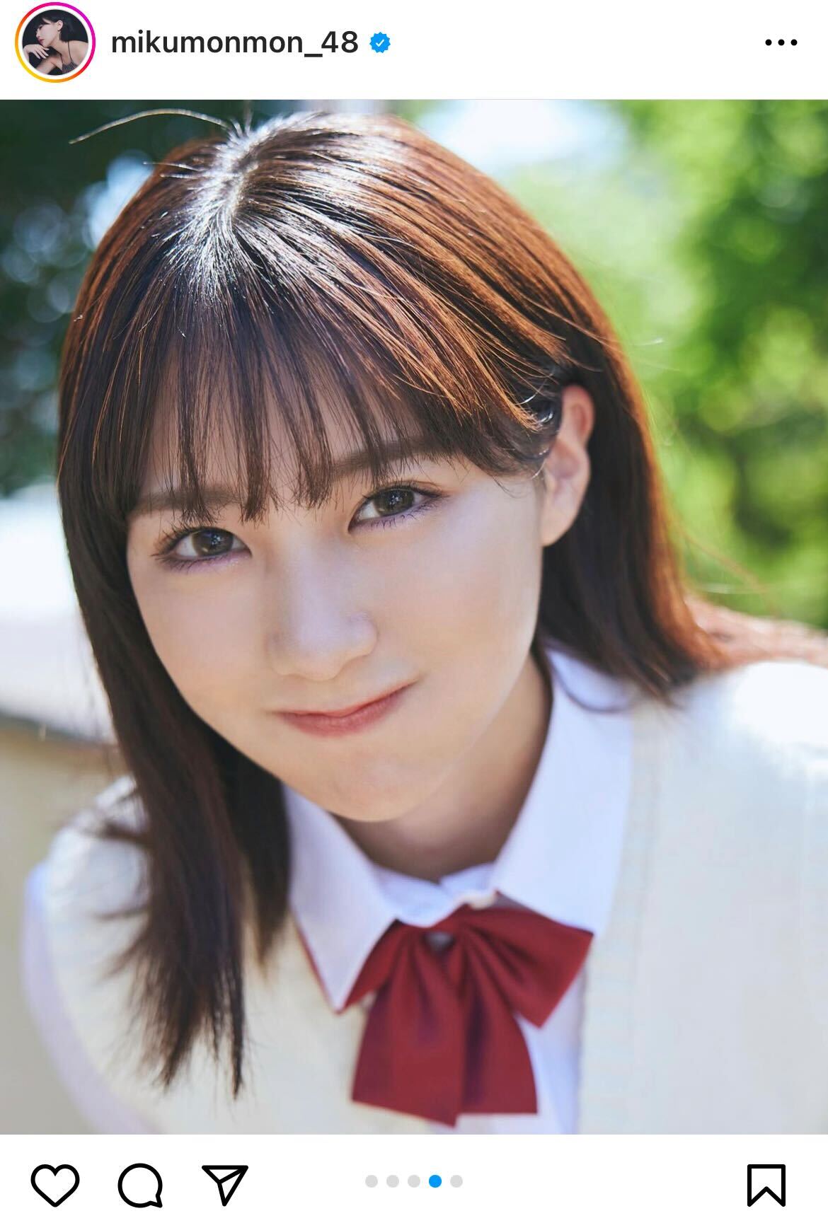 田中美久インスタグラムから